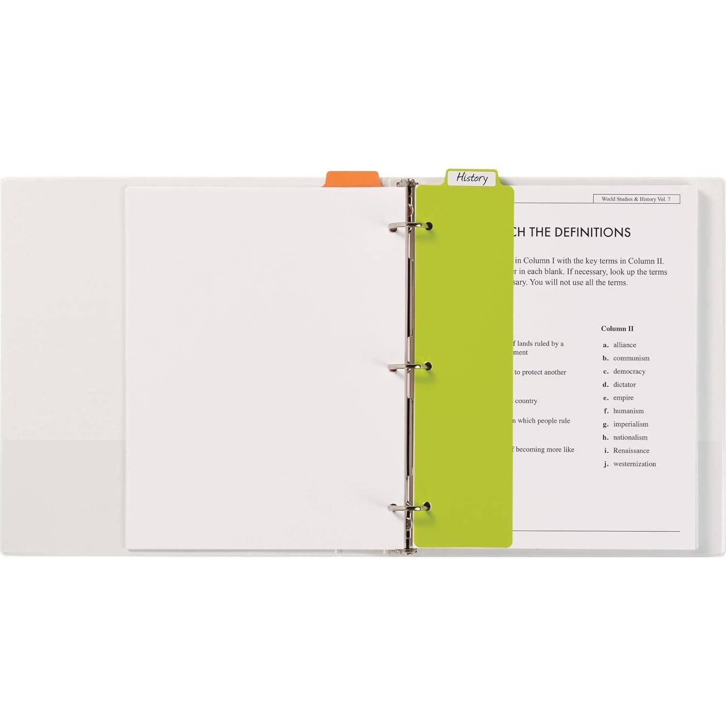 Separadores de Marcador Plástico Avery 5 Pestañas Multicolor