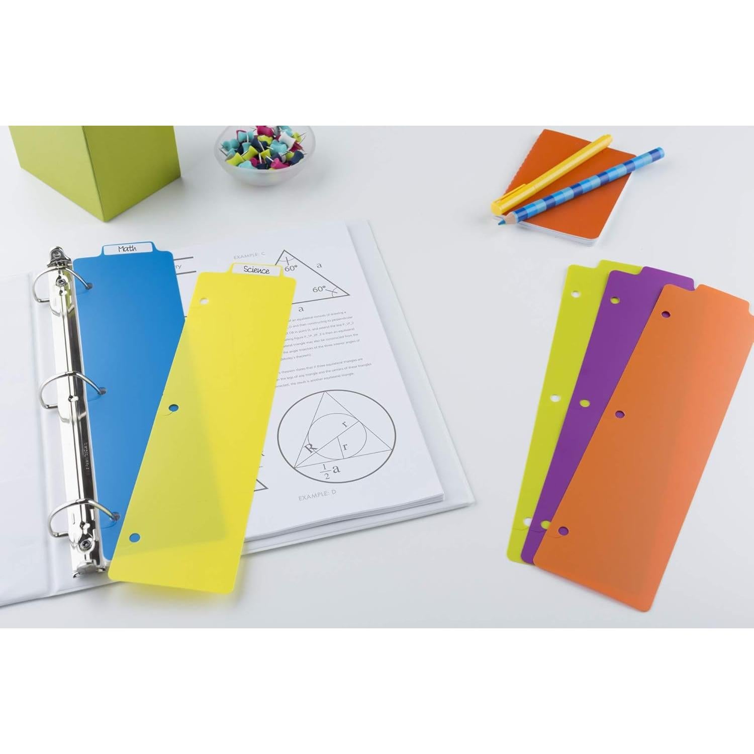 Separadores de Marcador Plástico Avery 5 Pestañas Multicolor