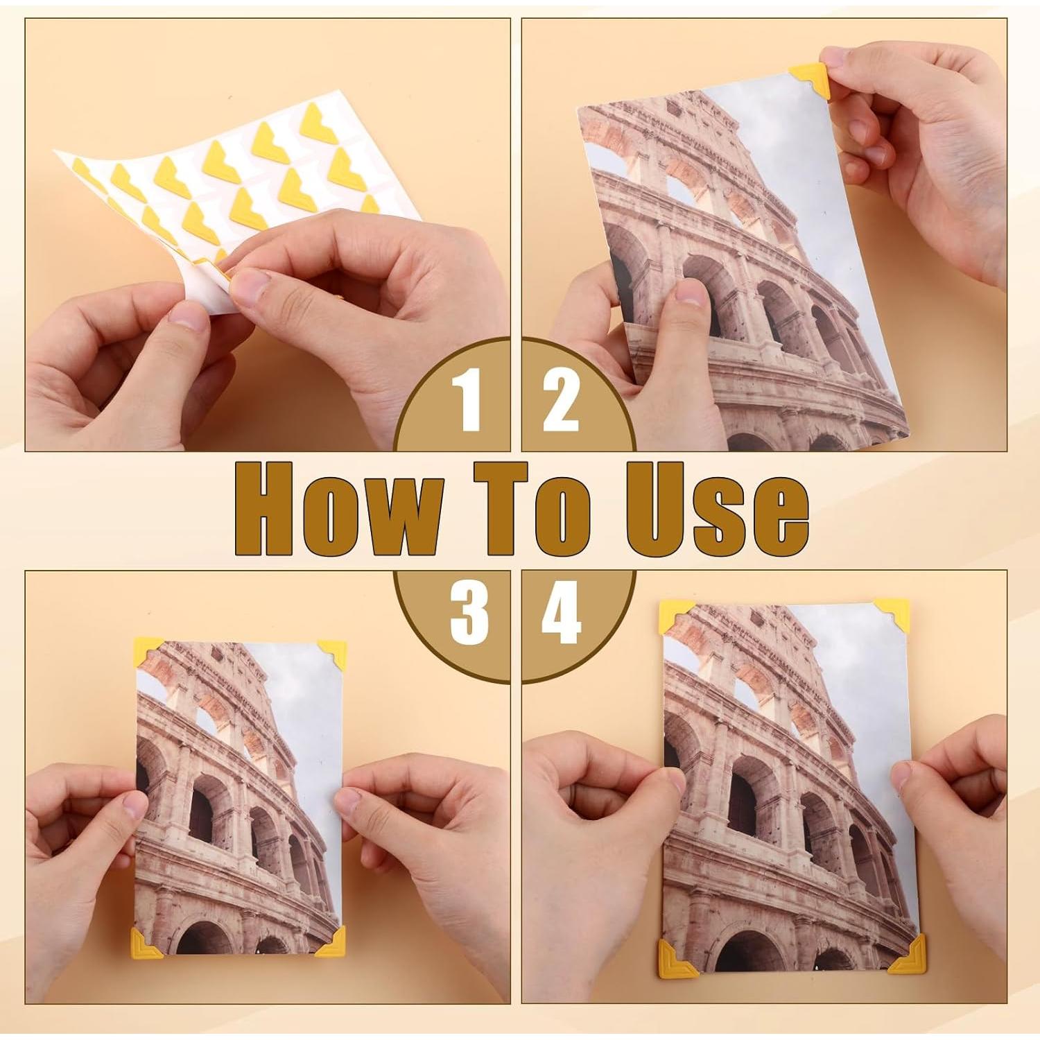 360 Pegatinas Esquinas de Fotos Autoadhesivas Vin Beauty