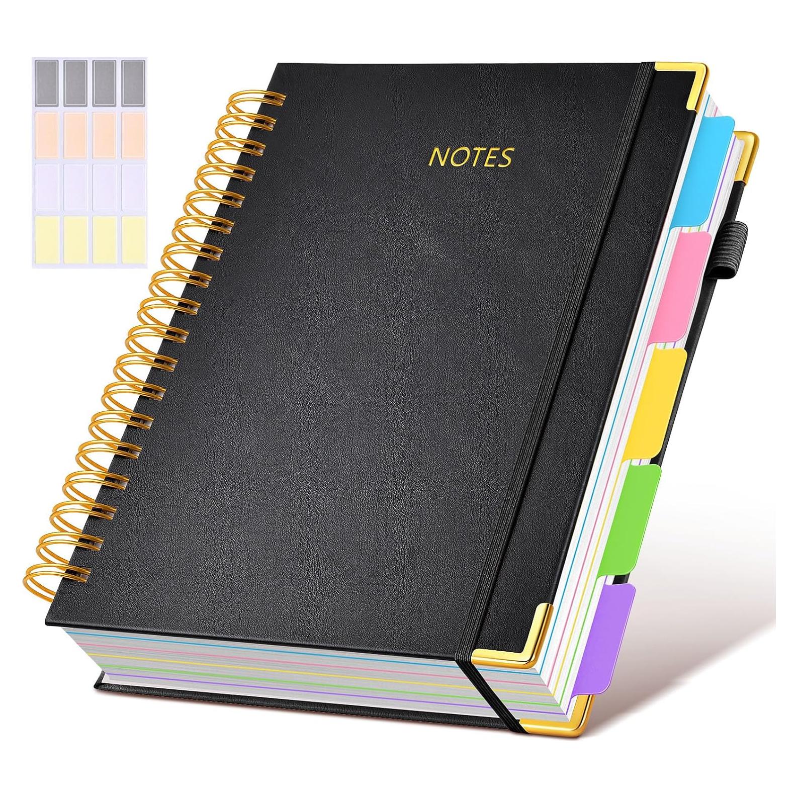 Cuaderno de espiral tapa dura Dilitego 300 páginas negro