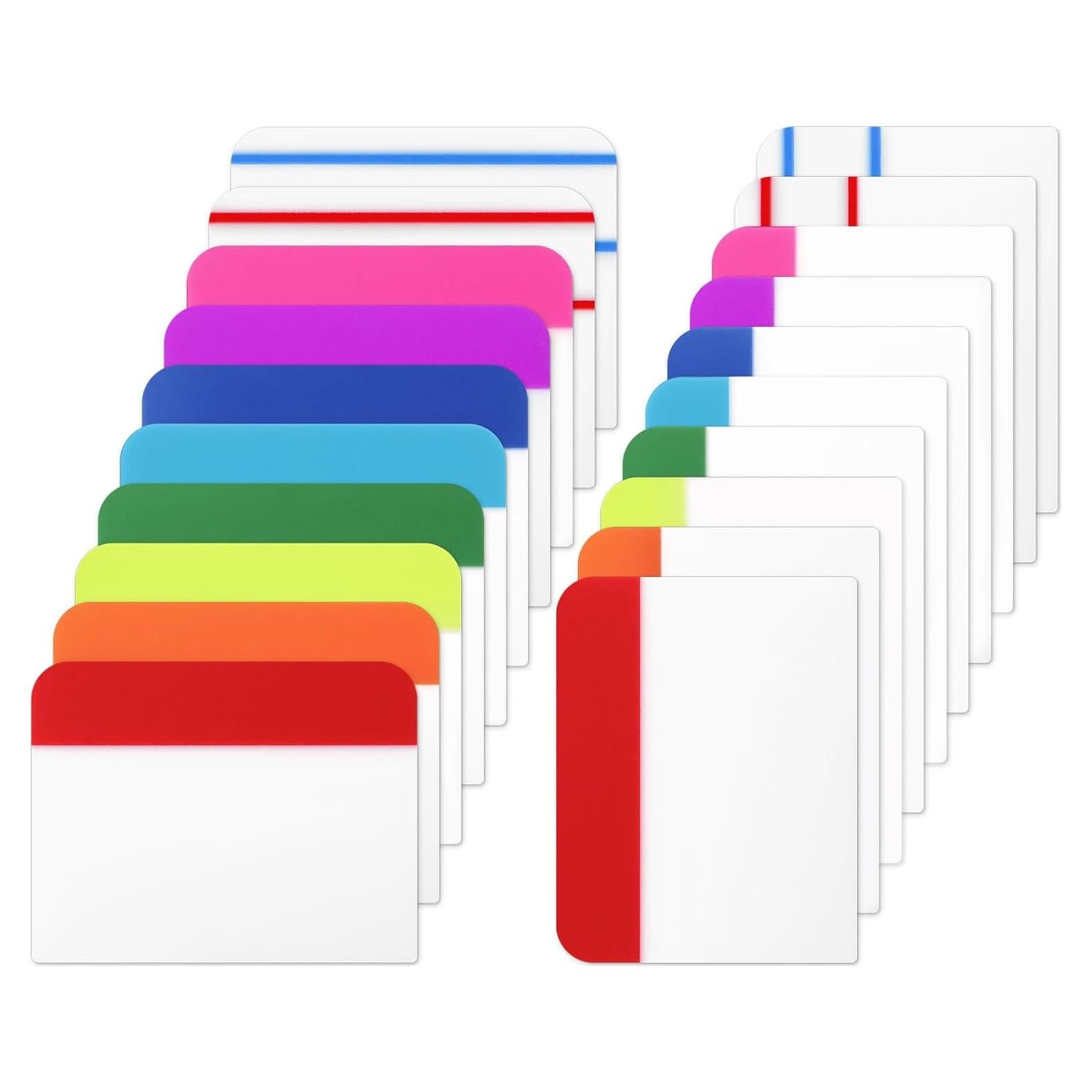 600 Piezas Pestañas Adhesivas Tecreddy 5.08 cm Multicolor