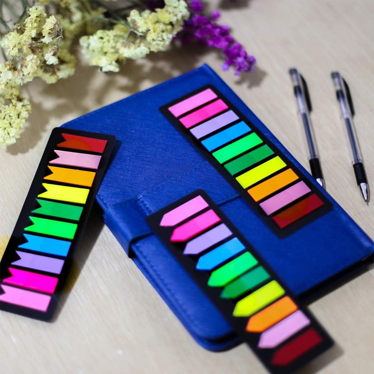 Pestañas Adhesivas KICNIC 750 Piezas 1.19x4.5cm Colores Neón