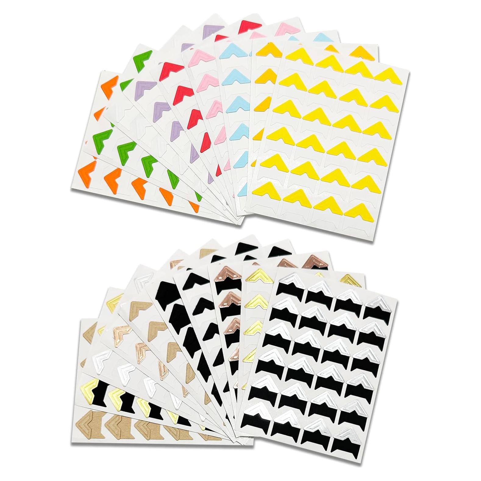 Conjunto de 456 Esquinas de Fotos Nexolia - 19 Colores Autoadhesivas