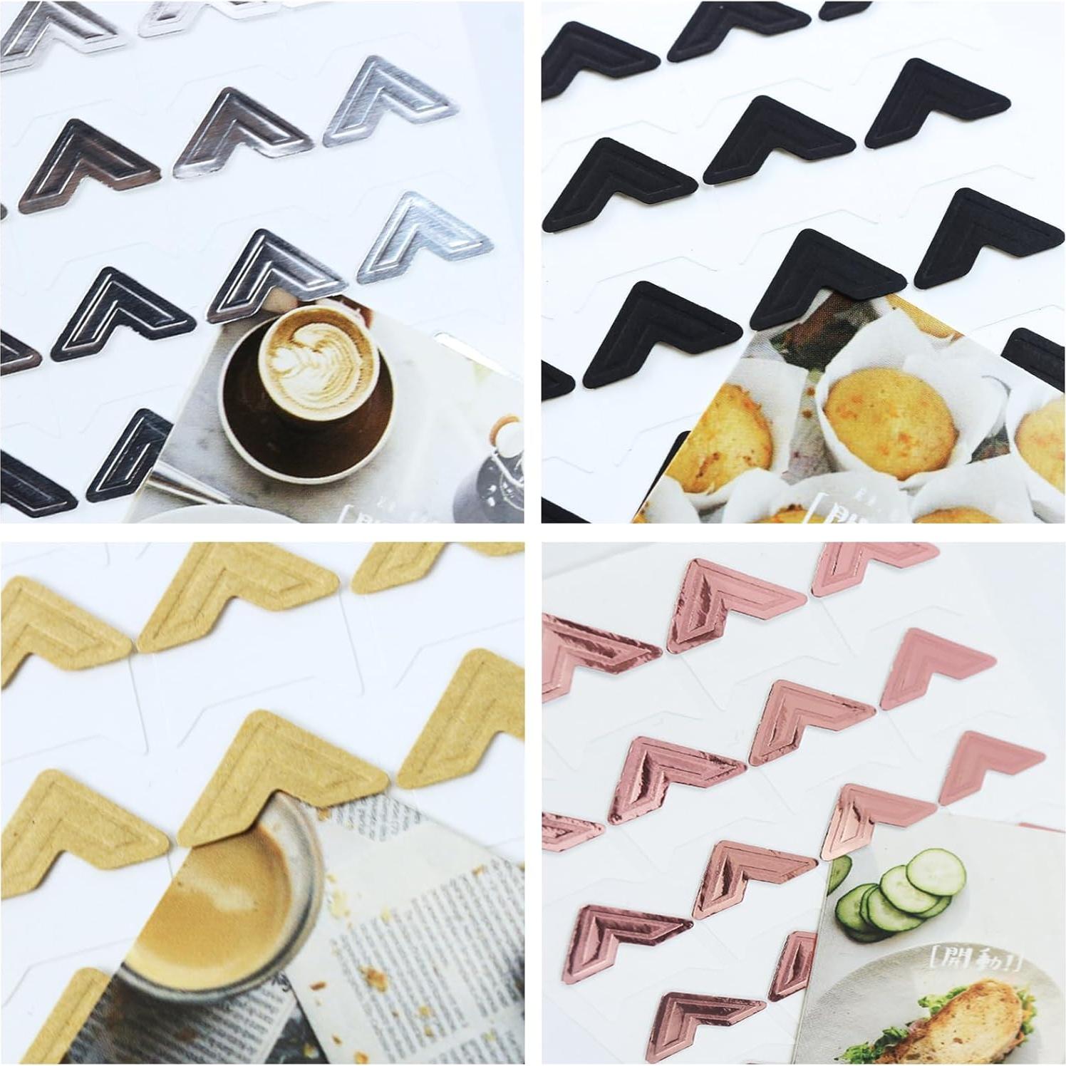 Conjunto de 456 Esquinas de Fotos Nexolia - 19 Colores Autoadhesivas