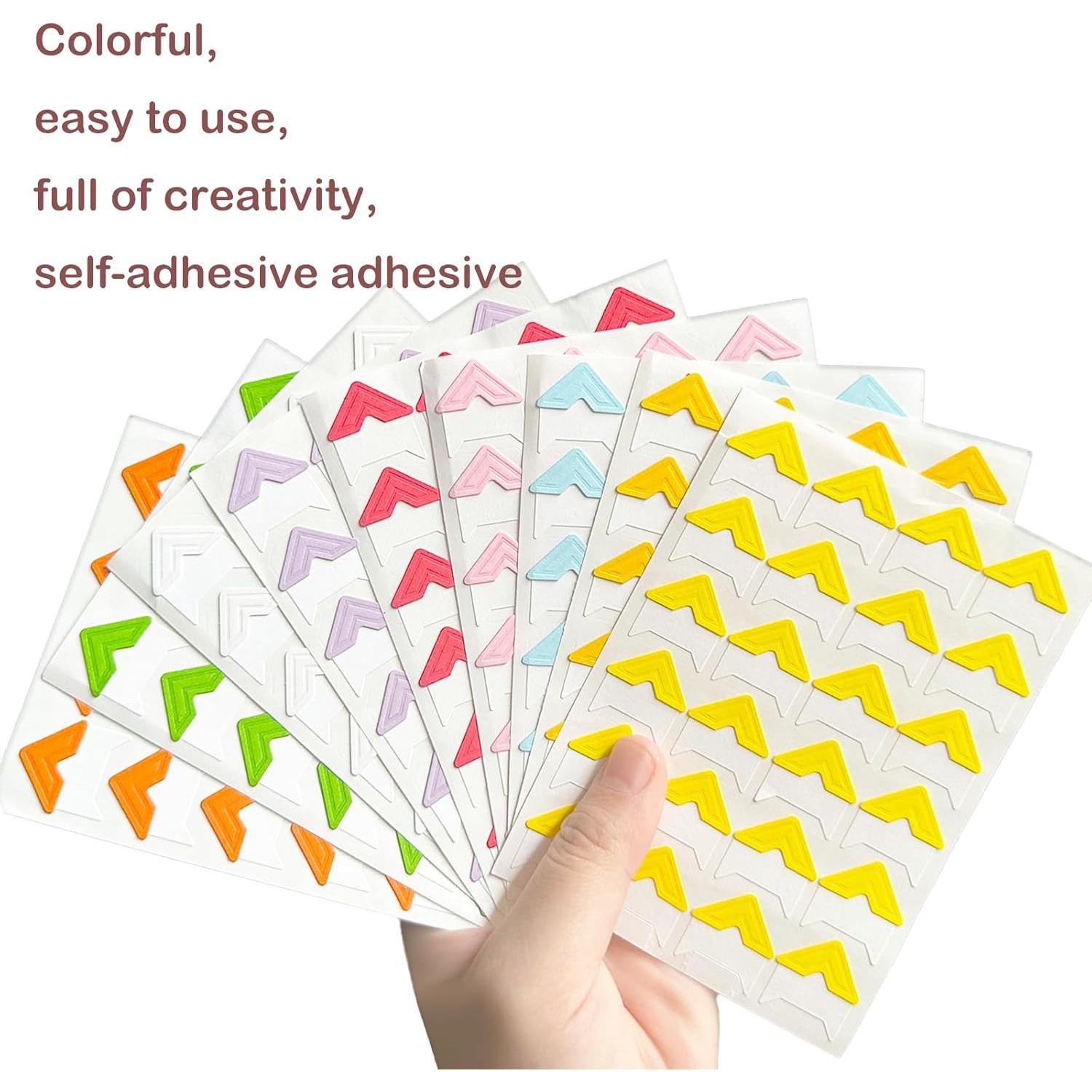 Conjunto de 456 Esquinas de Fotos Nexolia - 19 Colores Autoadhesivas