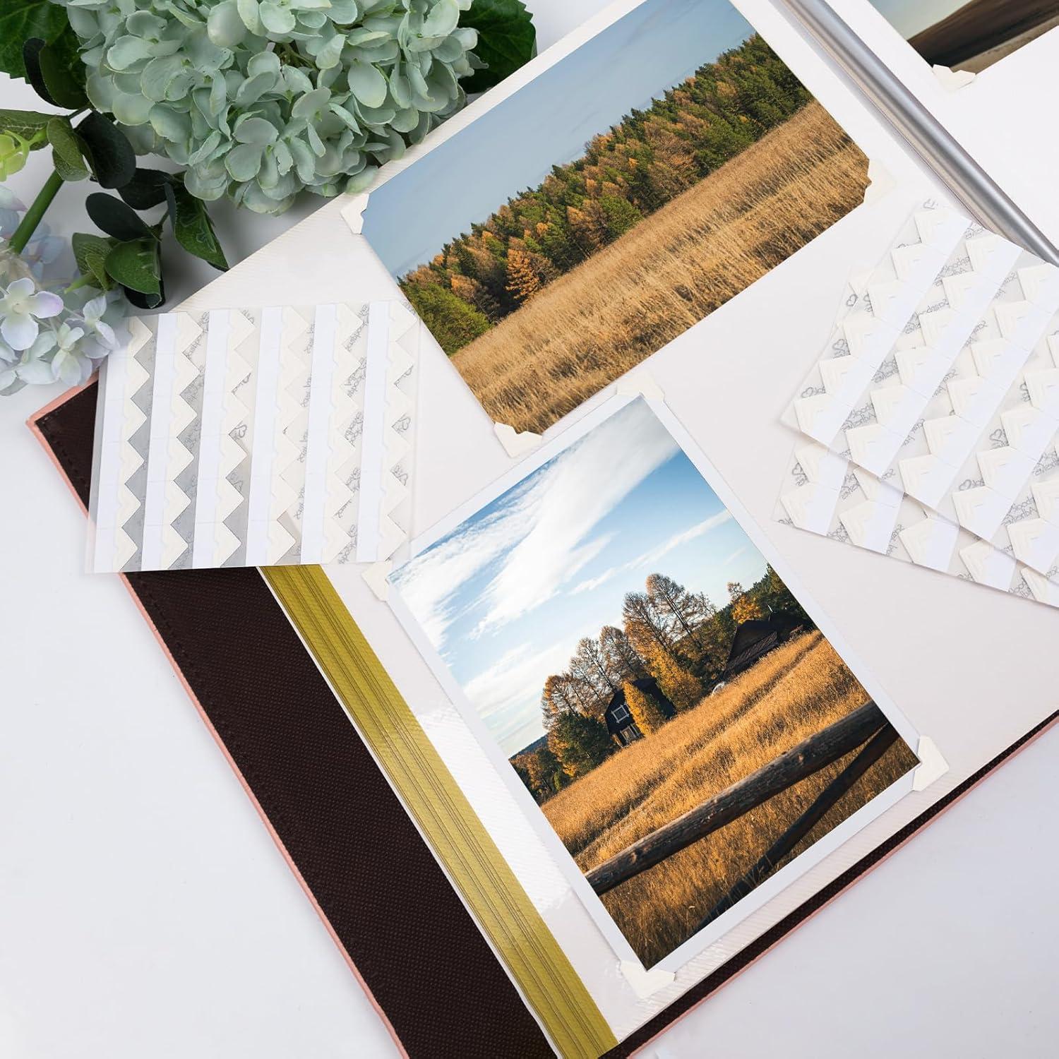 Esquinas autoadhesivas para fotos Lineco marfil 1.27 cm 252 unidades