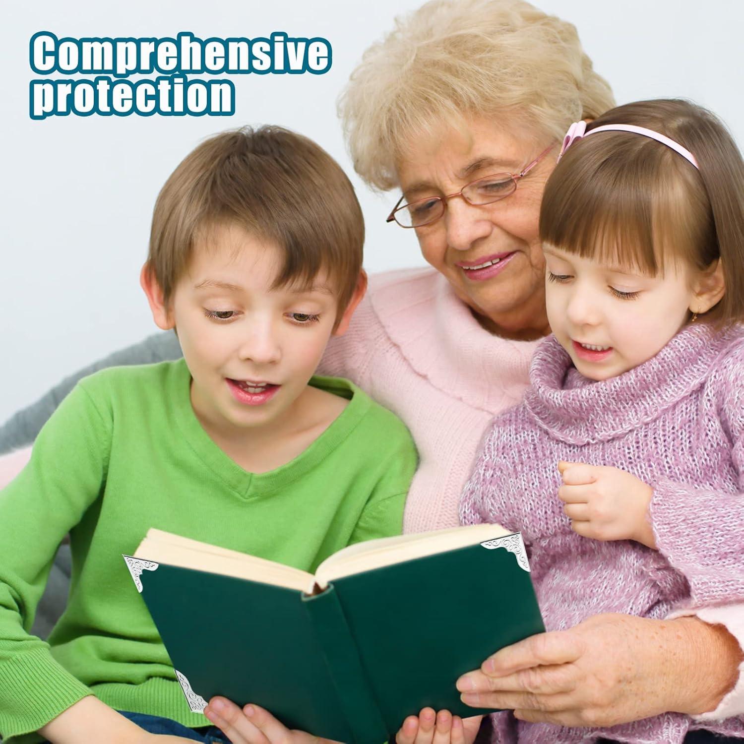 Protector de Esquinas de Libro Zhengmy 160 Piezas Metal Vintage