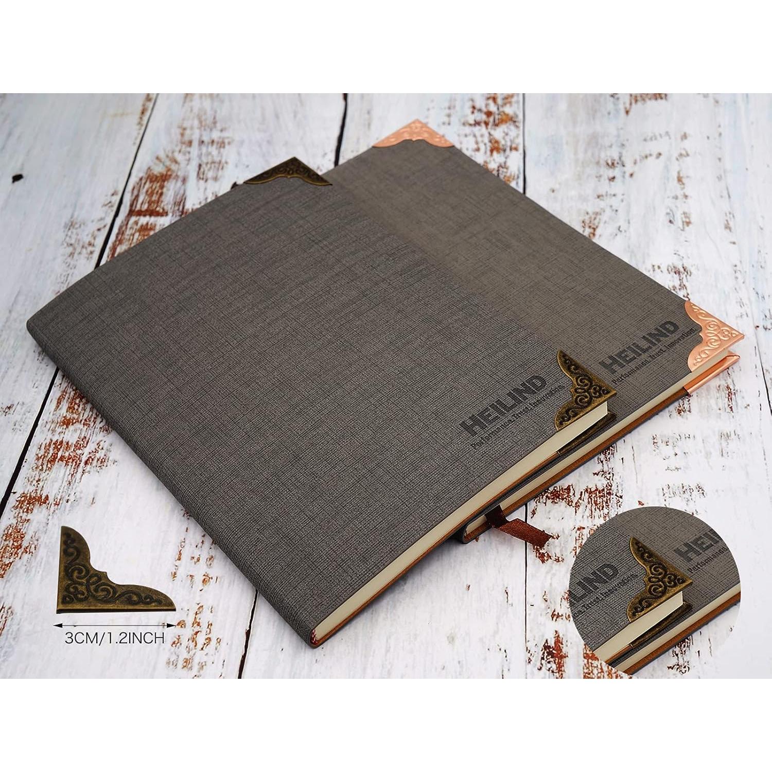 Esquinas de Libro de Metal CATOSUM 80 Pcs Decorativas