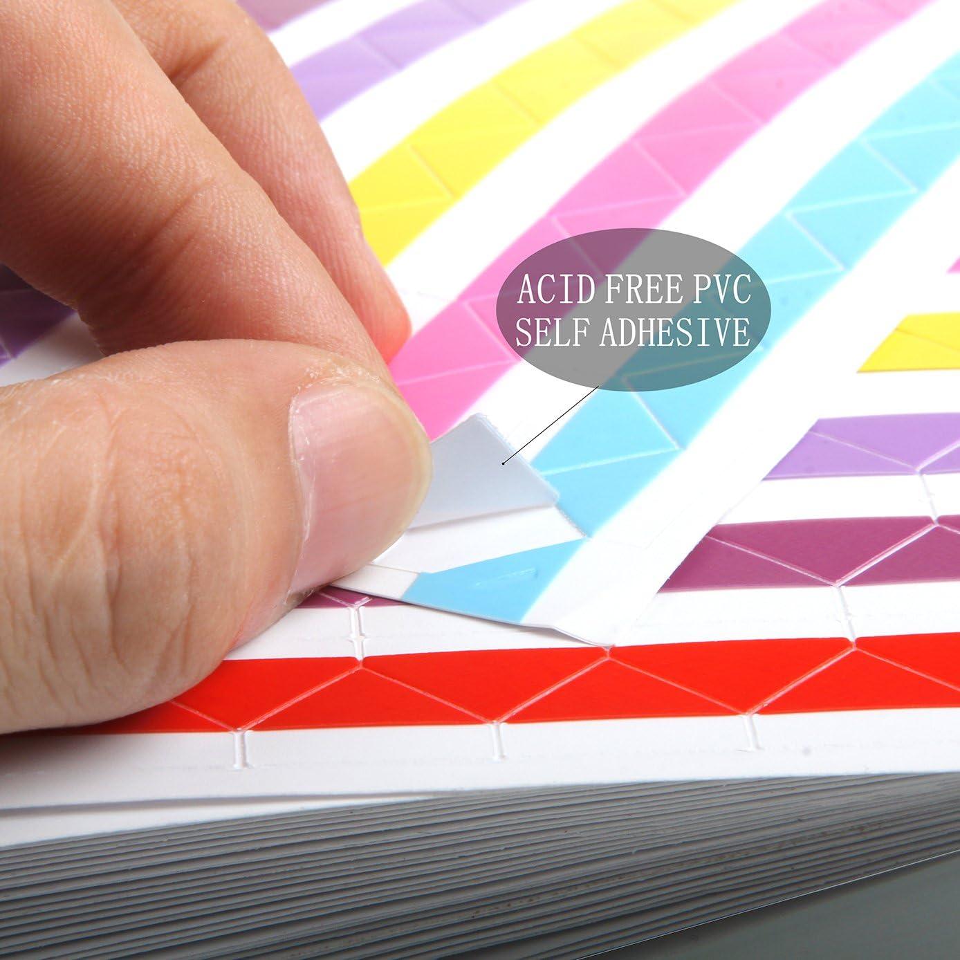 Esquinas de Foto Autoadhesivas ADVcer 5100 Piezas 6 Colores