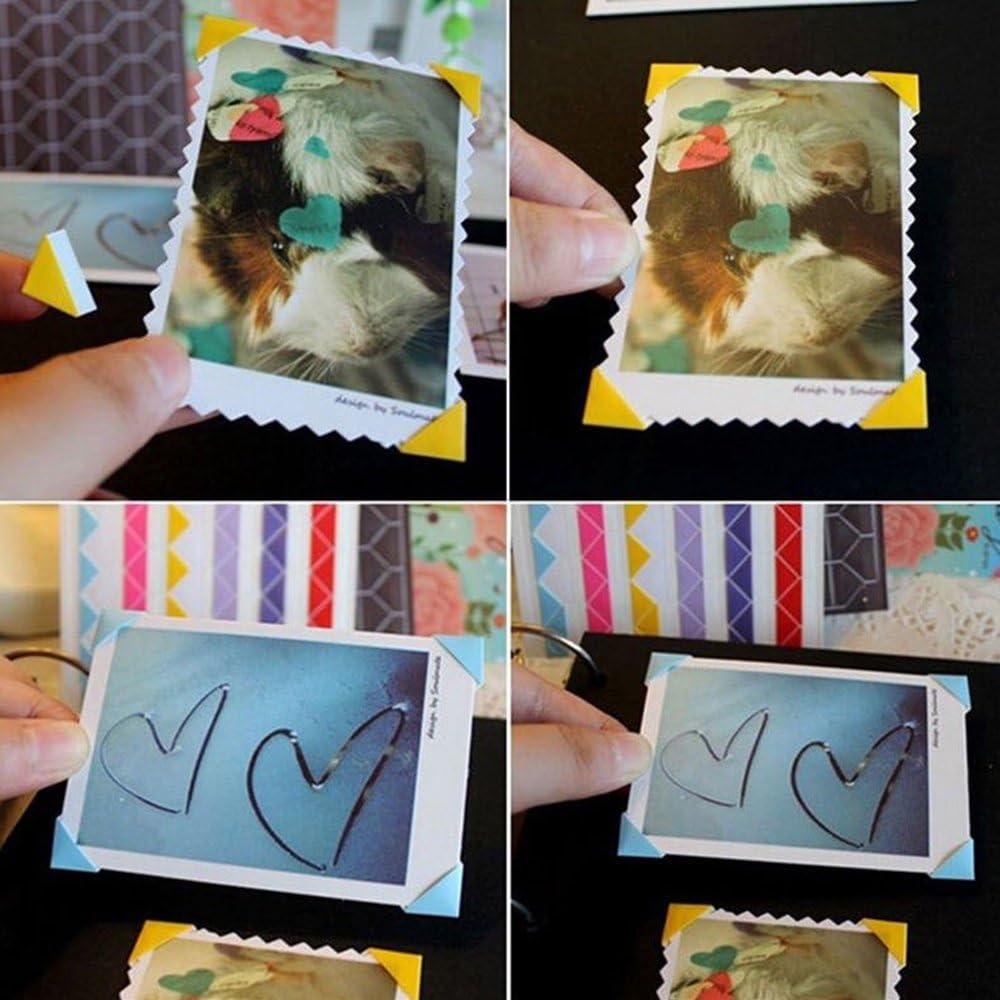 Esquinas de Foto Autoadhesivas ADVcer 5100 Piezas 6 Colores