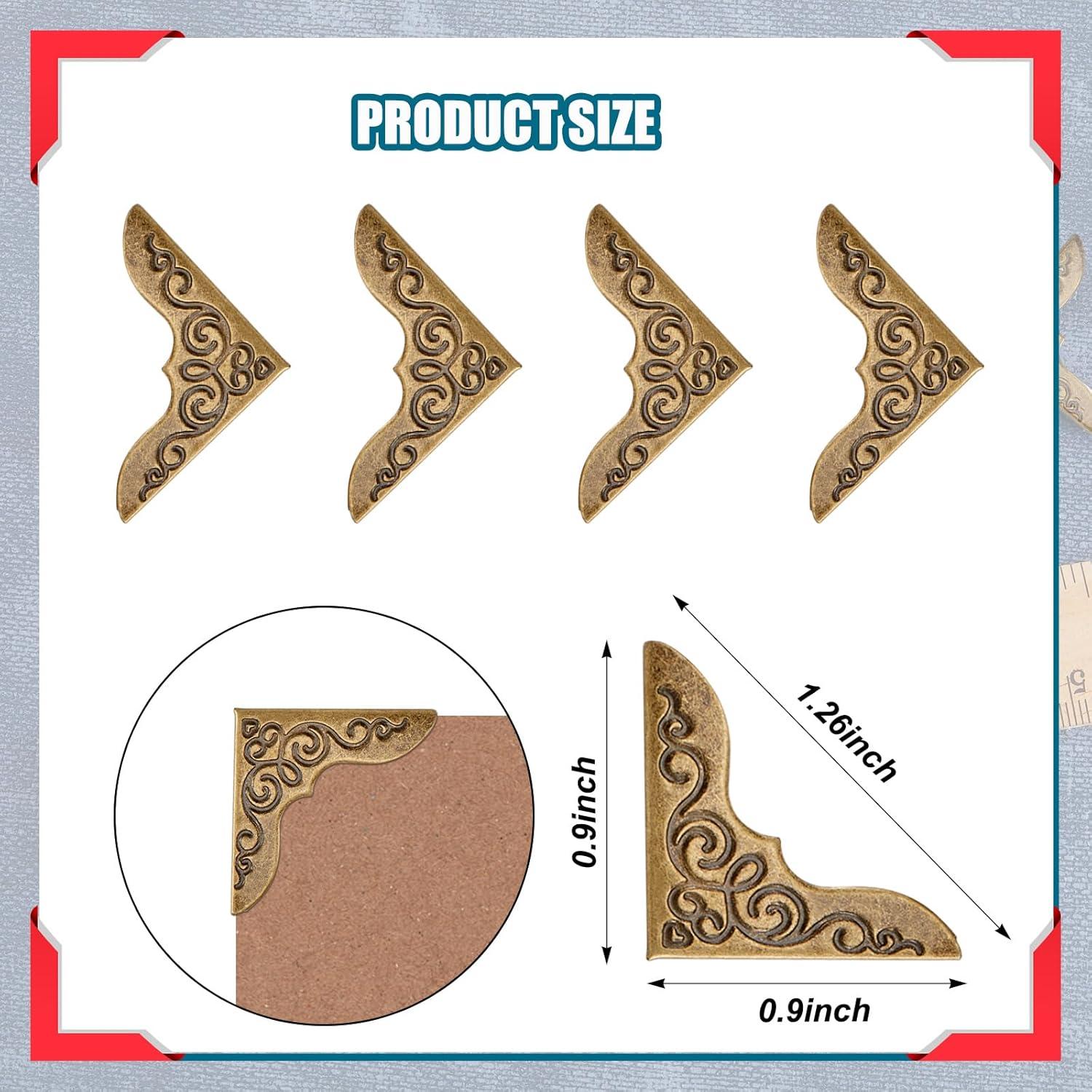 Protectores de Esquinas de Metal Zhengmy - 80 Piezas para Libros