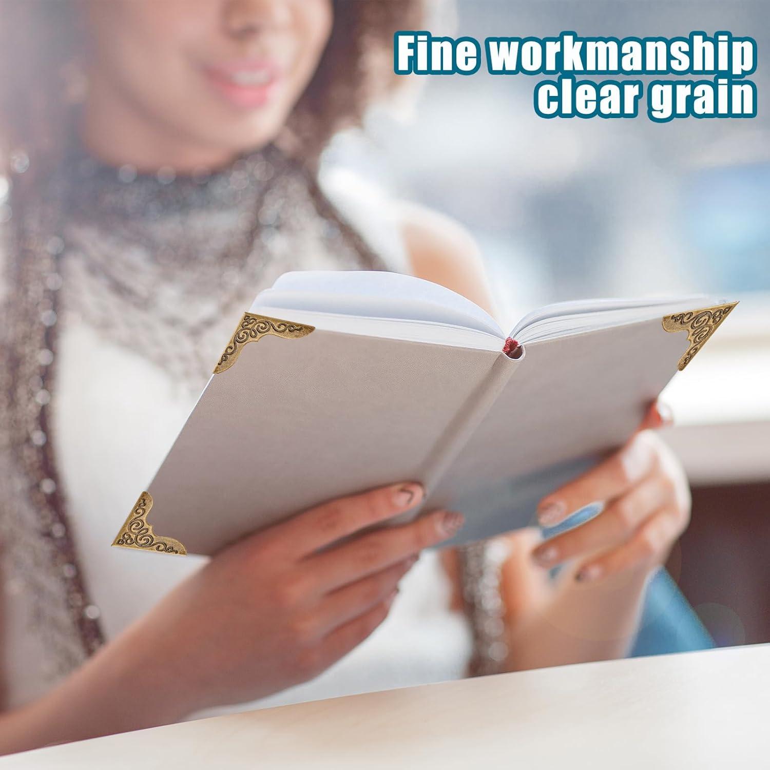 Protectores de Esquinas de Metal Zhengmy - 80 Piezas para Libros