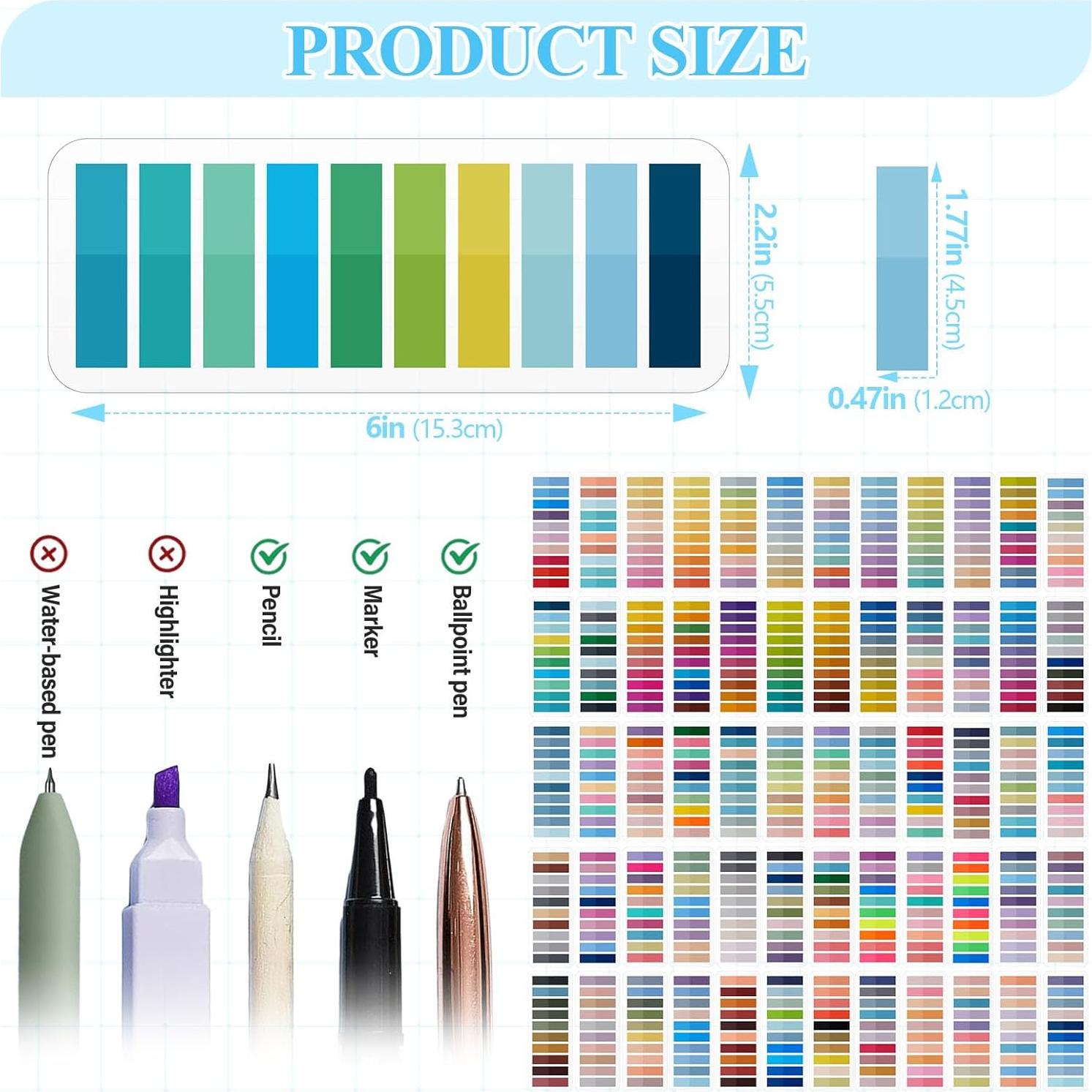 Pestañas Adhesivas Transparentes ReliThick 12000 Pcs Multicolor