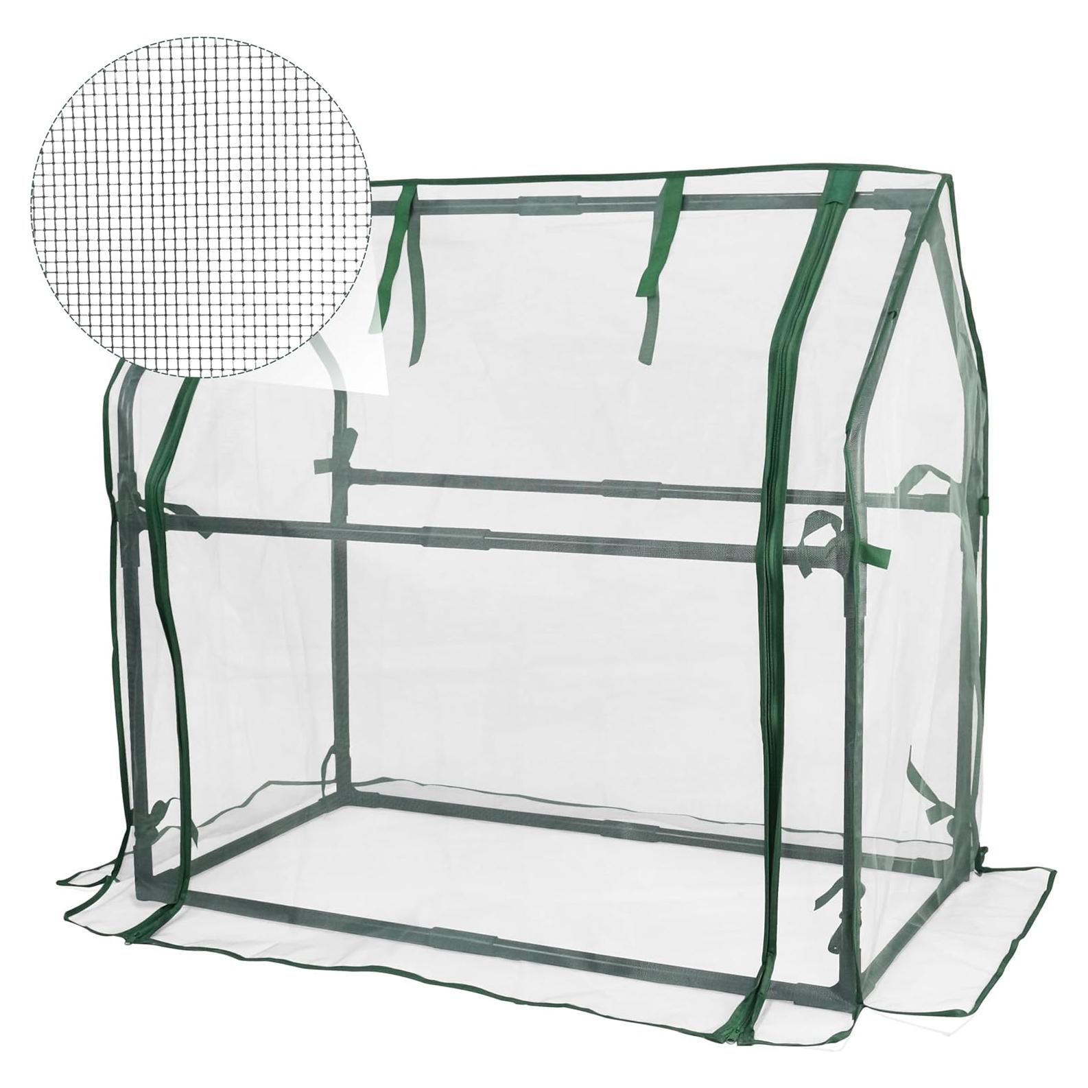 Invernadero Mini Gardzen 92x48x85 cm con Cubierta de Malla