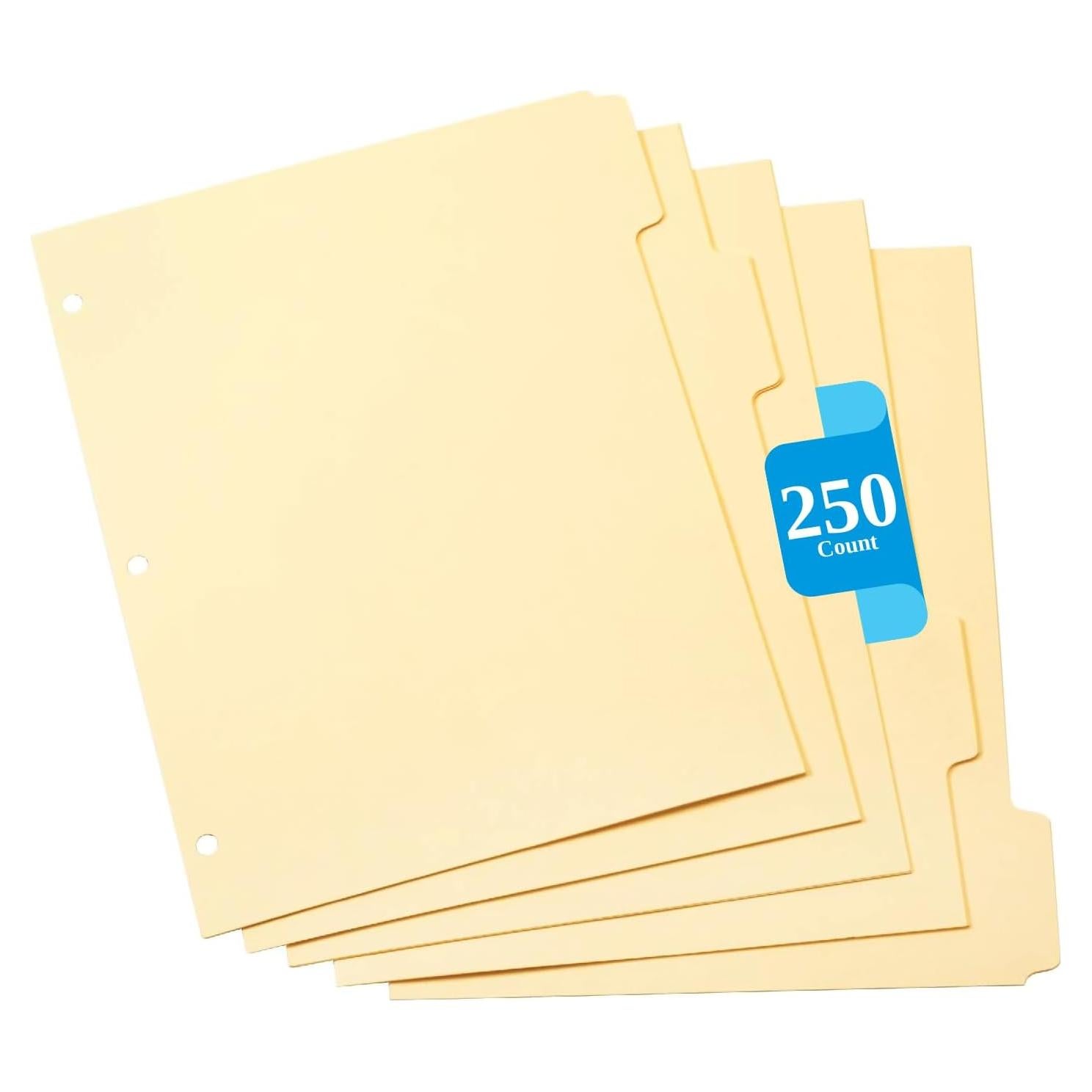 Separadores de carpeta Oxford Manila 5 pestañas 250 unidades