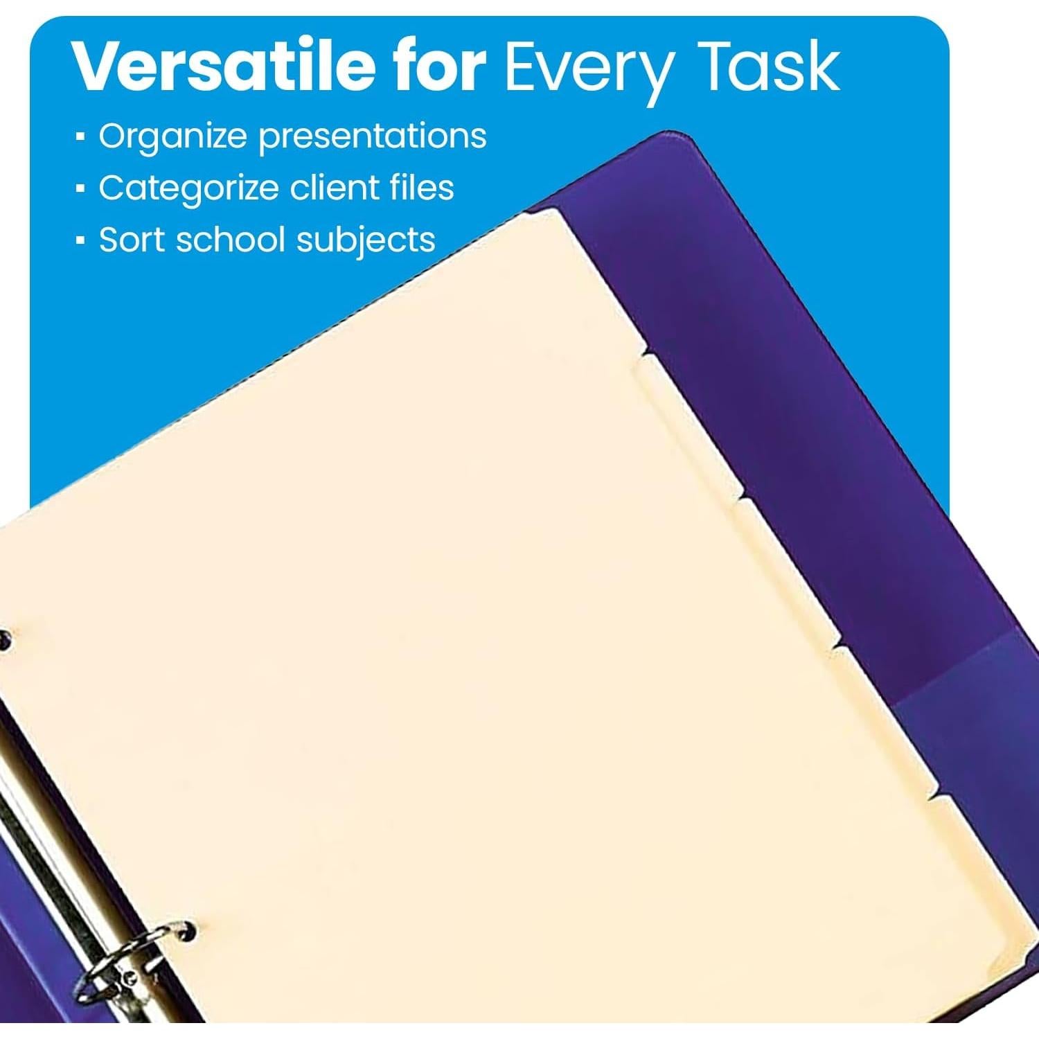 Separadores de carpeta Oxford Manila 5 pestañas 250 unidades