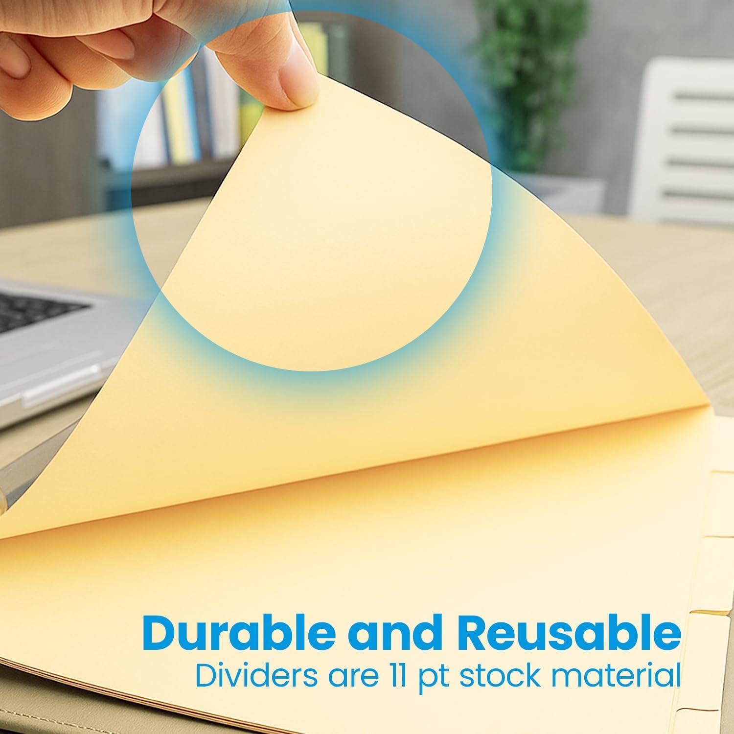 Separadores de carpeta Oxford Manila 5 pestañas 250 unidades