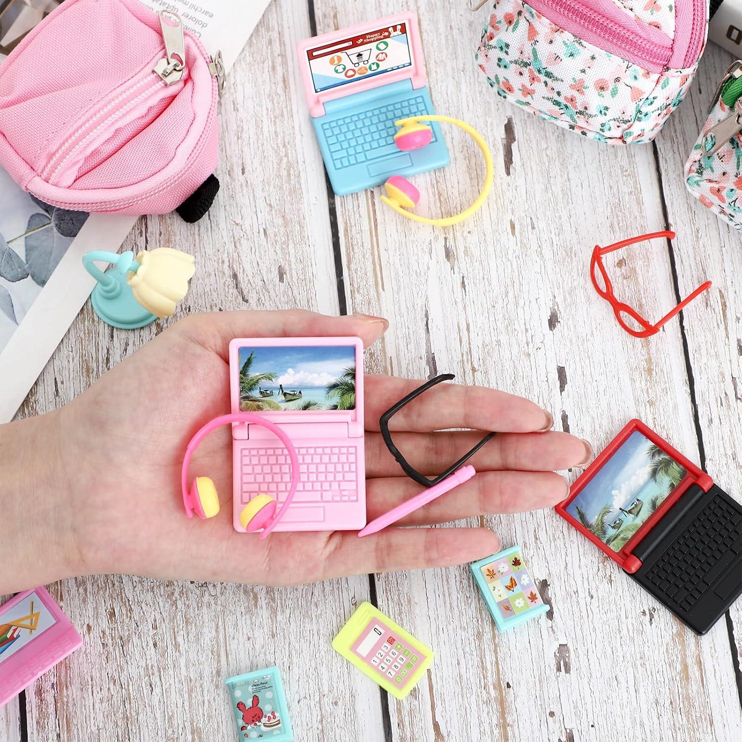 SOTOGO 29 Piezas Accesorios Escuela Muñecas Miniatura