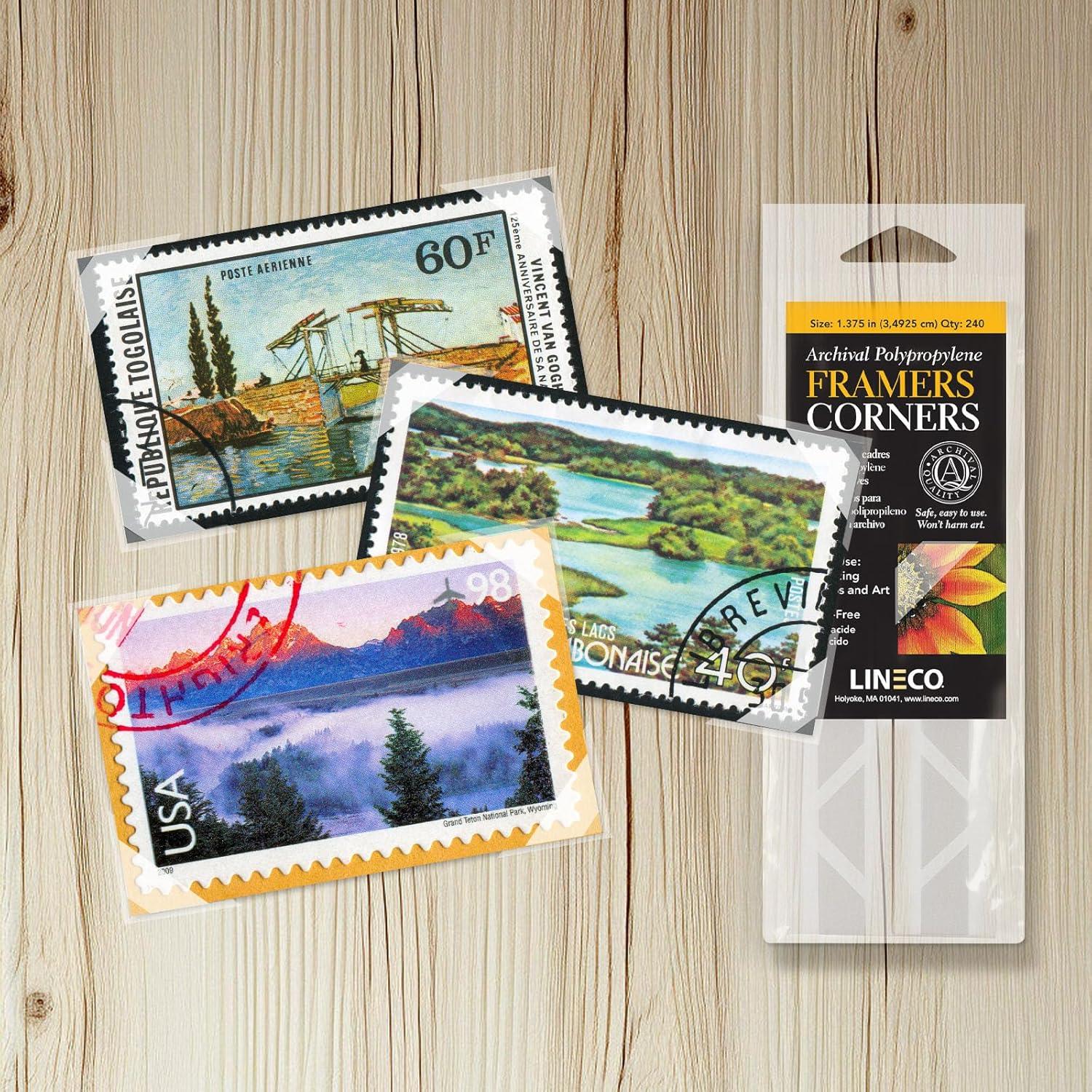 Esquinas de Montaje Archival Lineco 3.49 cm Paquete 240