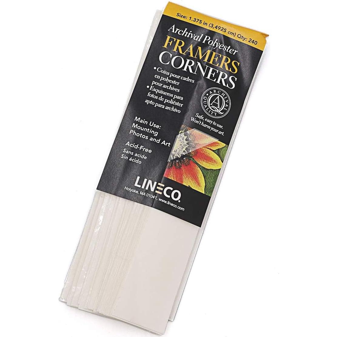 Esquinas de Montaje Archival Lineco 3.49 cm Paquete 240