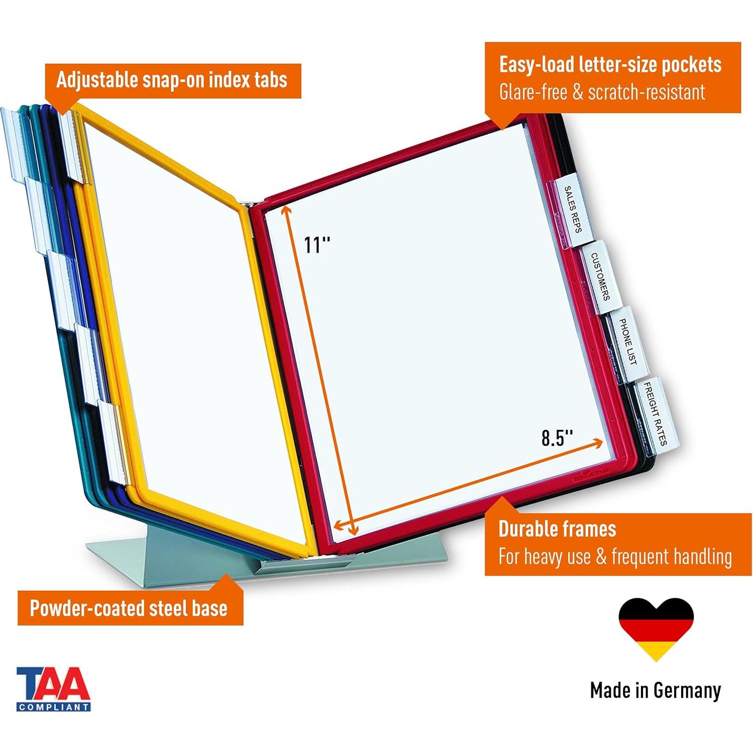 Sistema de Referencia de Escritorio Durable 10 Paneles Multicolor