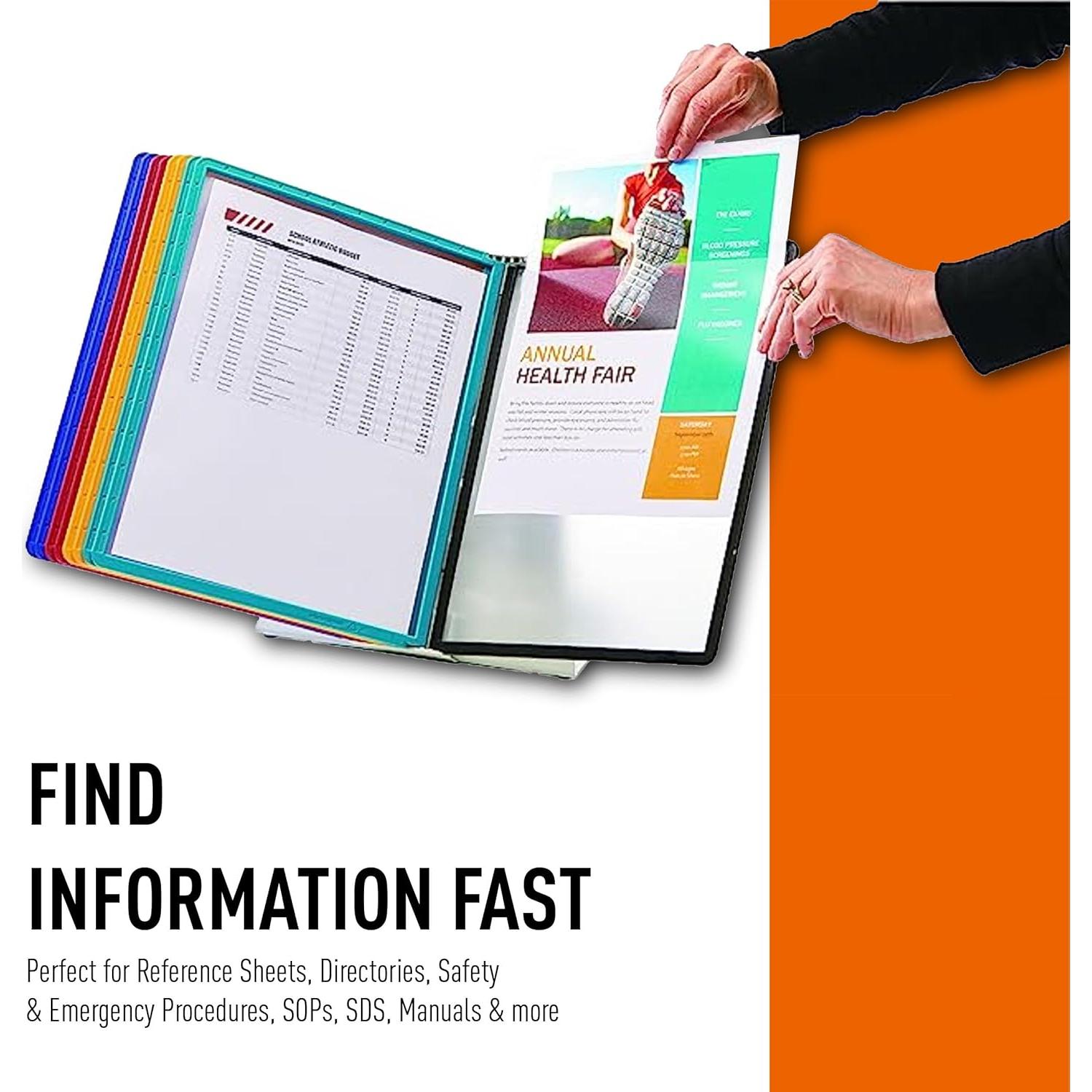 Sistema de Referencia de Escritorio Durable 10 Paneles Multicolor