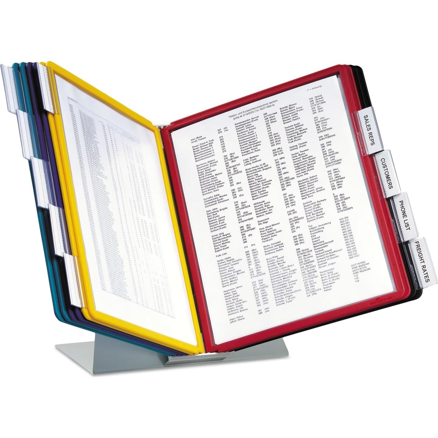 Sistema de Referencia de Escritorio Durable 10 Paneles Multicolor