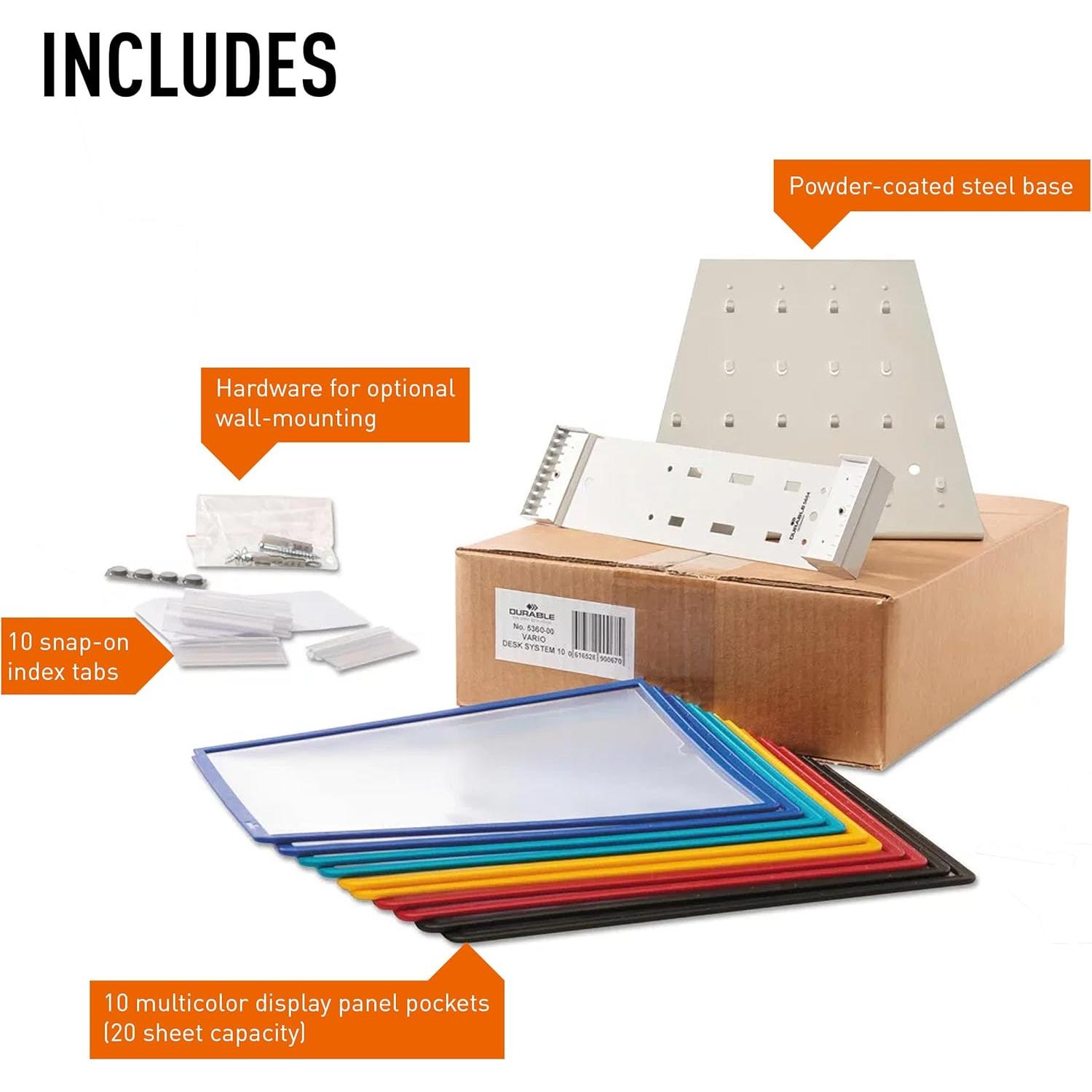 Sistema de Referencia de Escritorio Durable 10 Paneles Multicolor