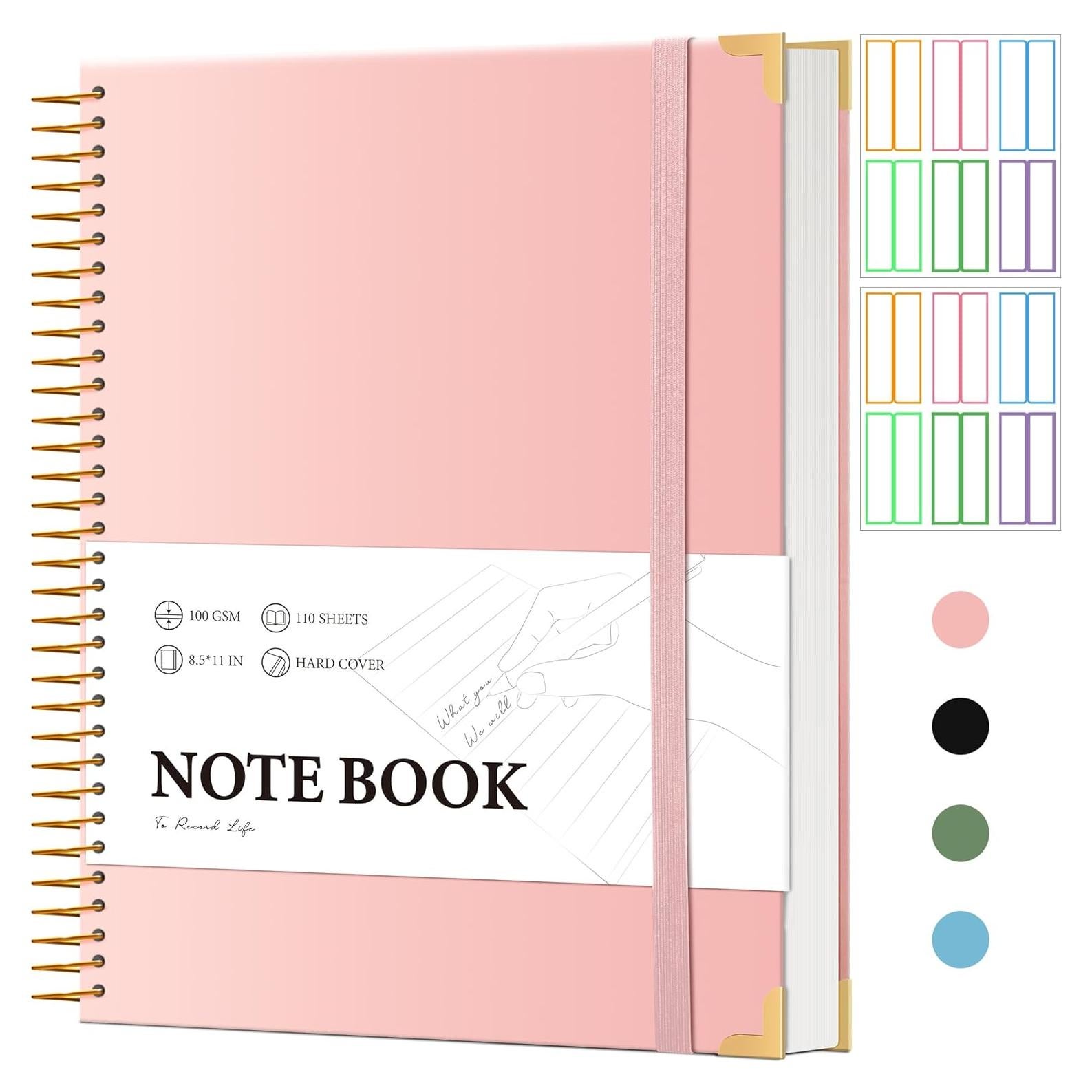 Cuaderno Espiral Rosa FLYING EAGLE A4 200 Páginas 100 GSM