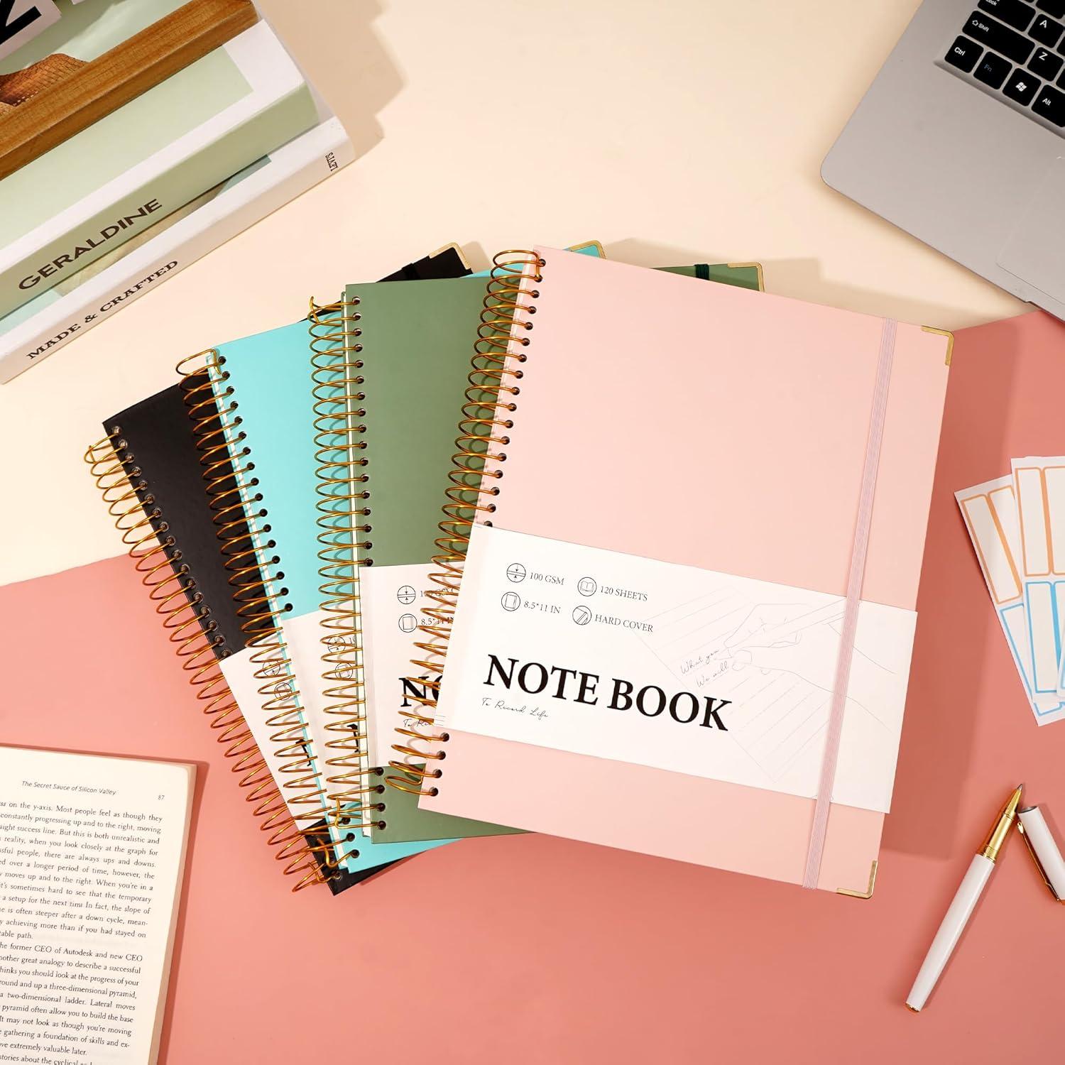 Cuaderno Espiral Rosa FLYING EAGLE A4 200 Páginas 100 GSM