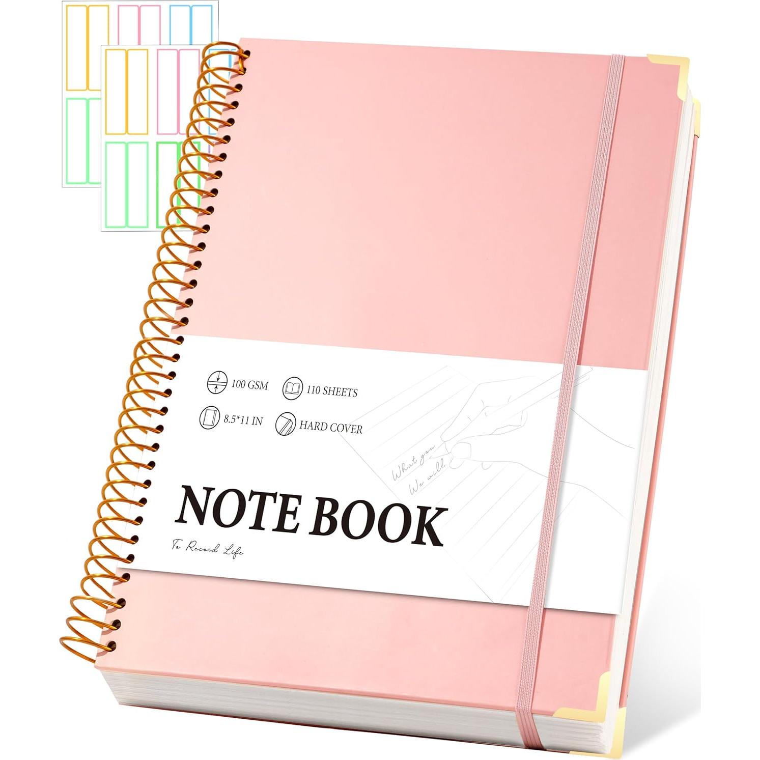 Cuaderno Espiral Rosa FLYING EAGLE A4 200 Páginas 100 GSM