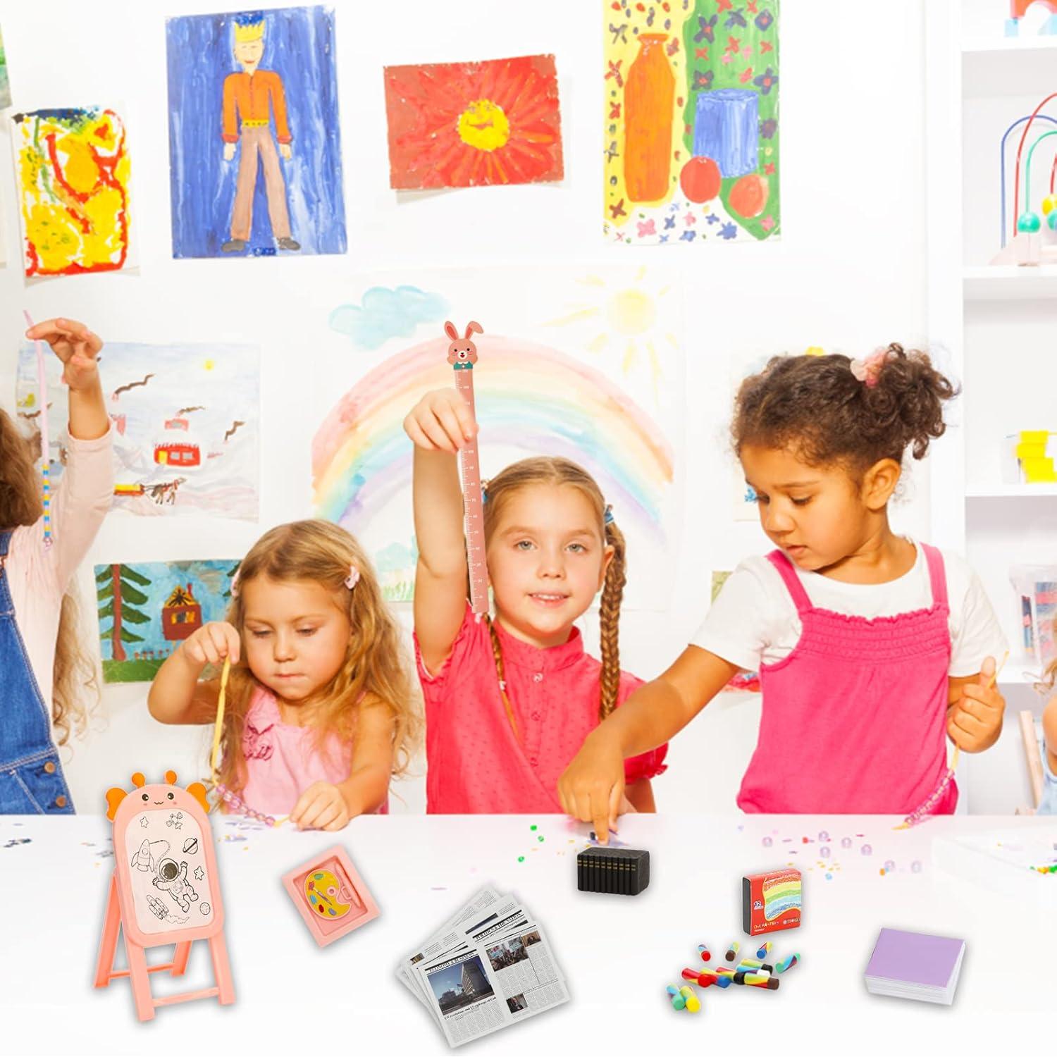 SOTOGO 49 Piezas Accesorios Escuela Miniatura para Muñecas