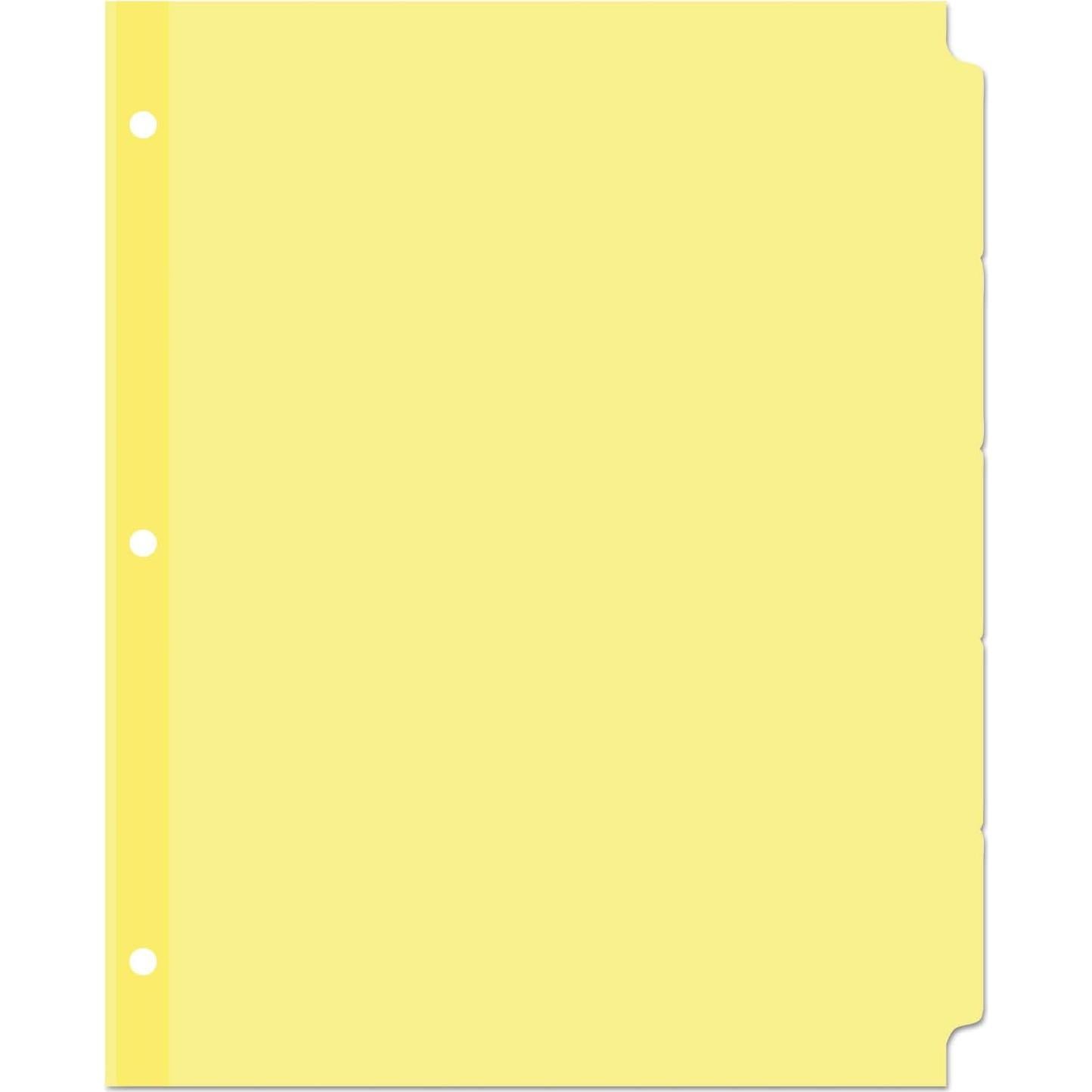 Separadores Económicos Universal 20836, 5 Pestañas, Carta, 36 Juegos