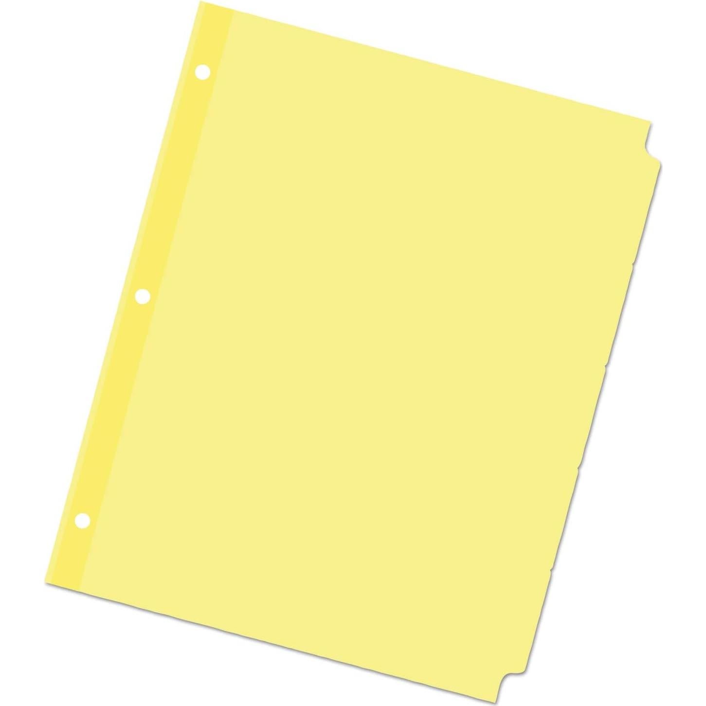 Separadores Económicos Universal 20836, 5 Pestañas, Carta, 36 Juegos