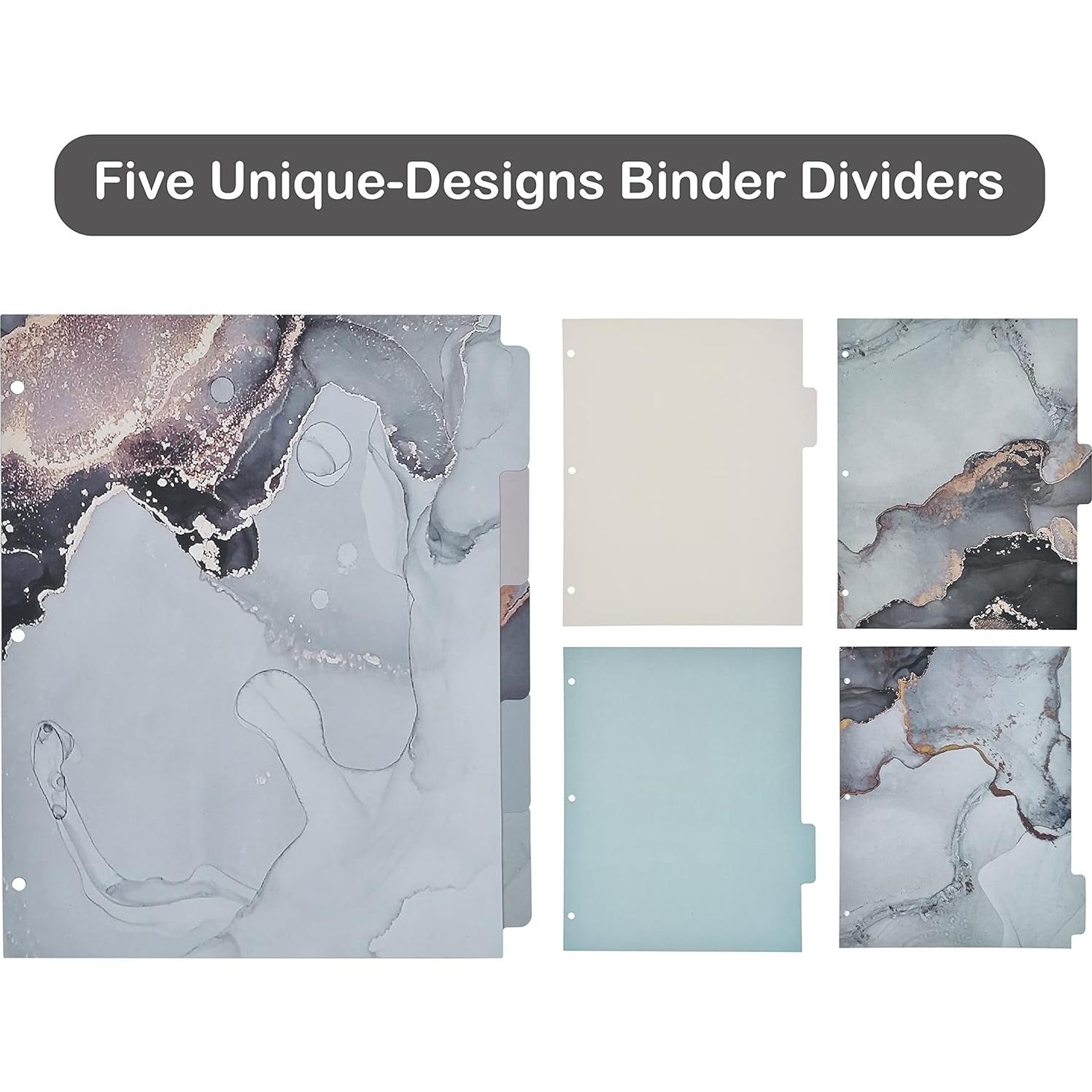 Carpeta Decorativa de 3 Anillos NELOVI Tamaño Carta Negra