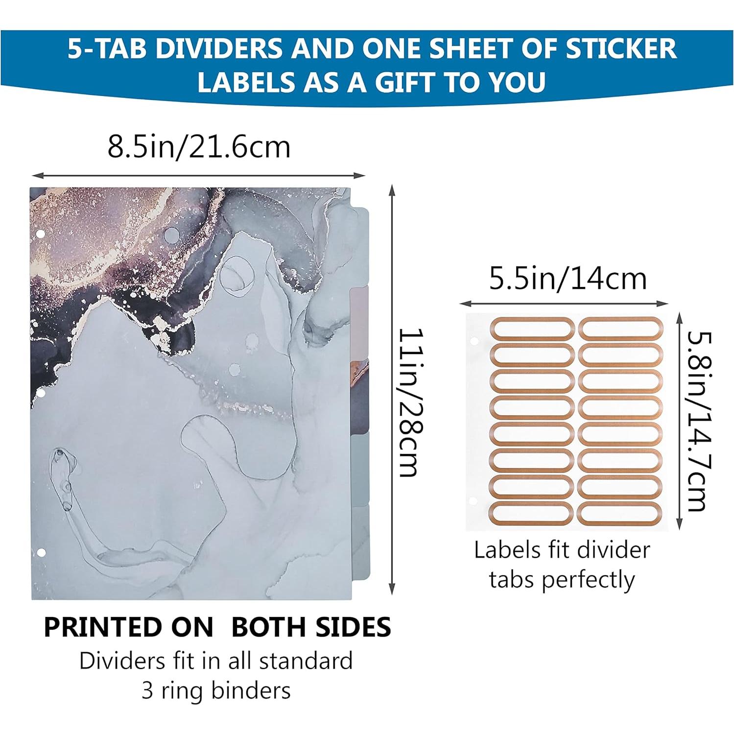 Carpeta Decorativa de 3 Anillos NELOVI Tamaño Carta Negra