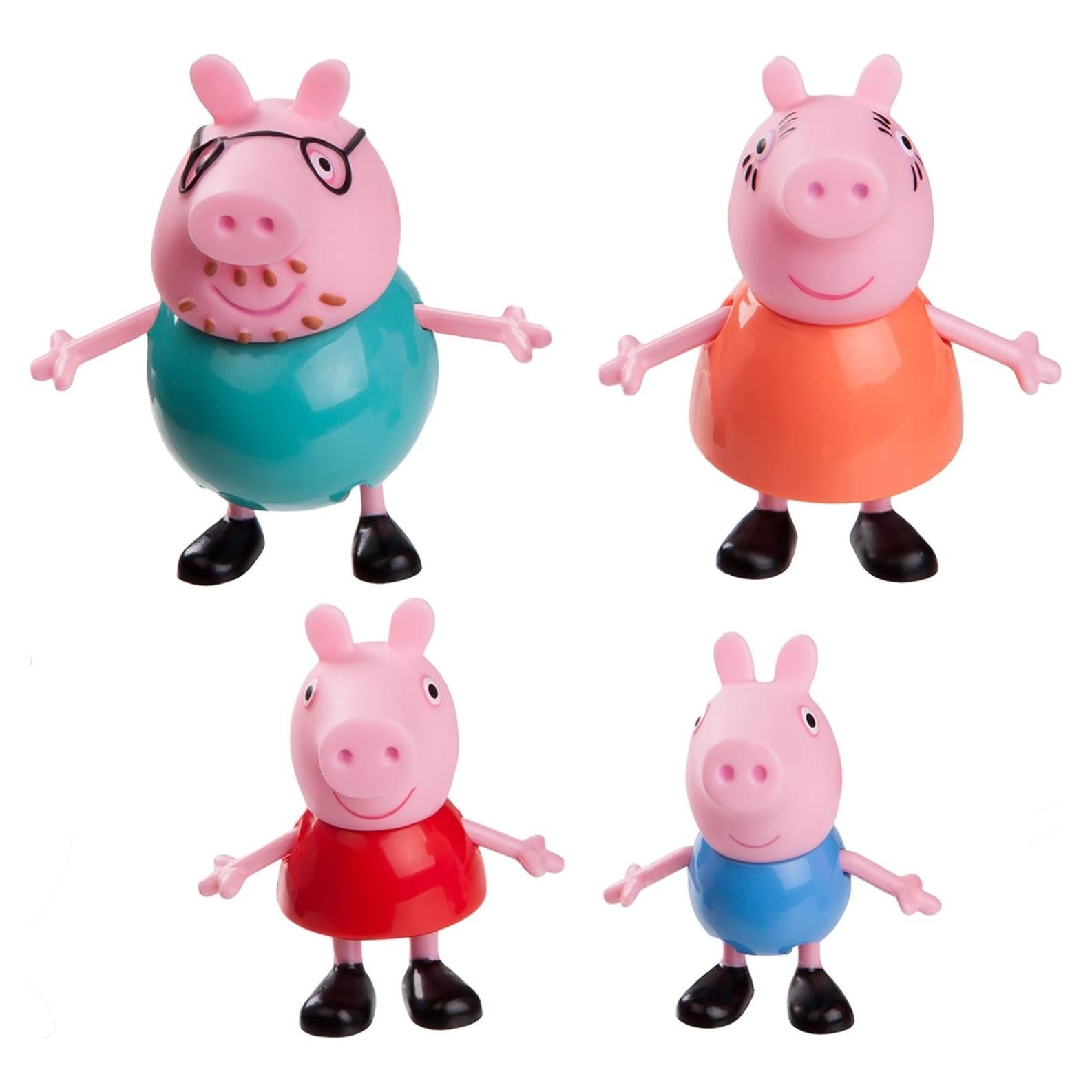 Figuras Peppa Pig - Paquete Familiar 4 Piezas 7,62 cm