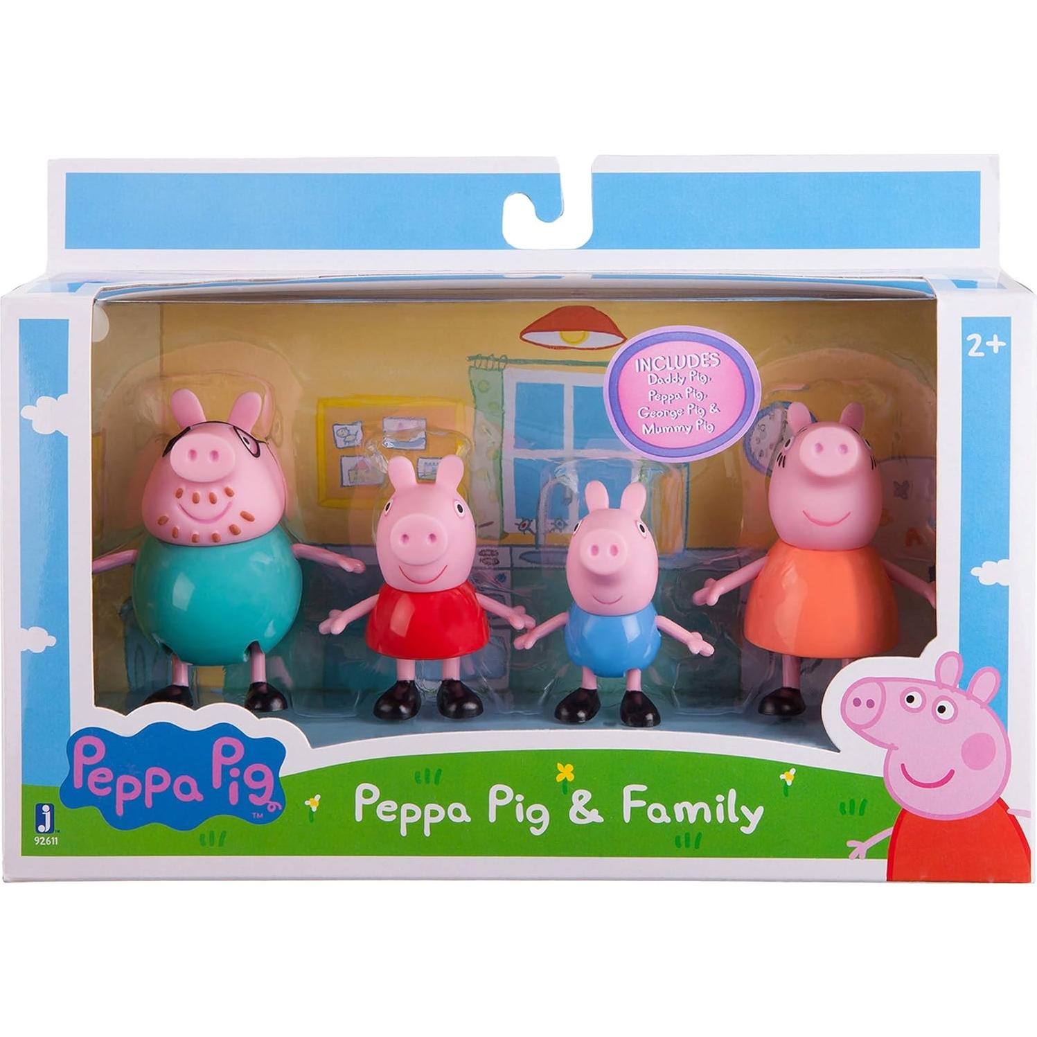Figuras Peppa Pig - Paquete Familiar 4 Piezas 7,62 cm