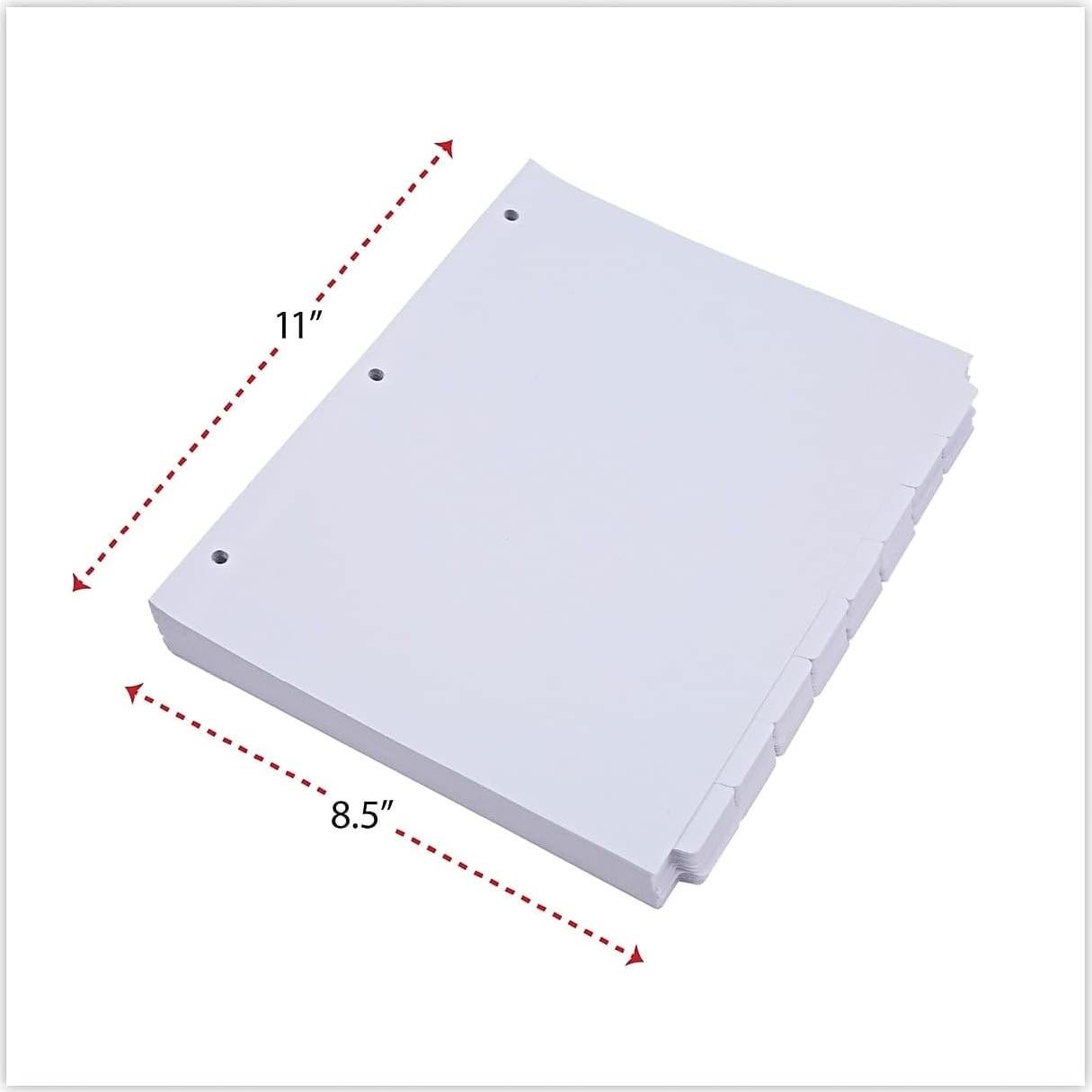 Divisores de Páginas Universal 20845, 8 Divisores Carta