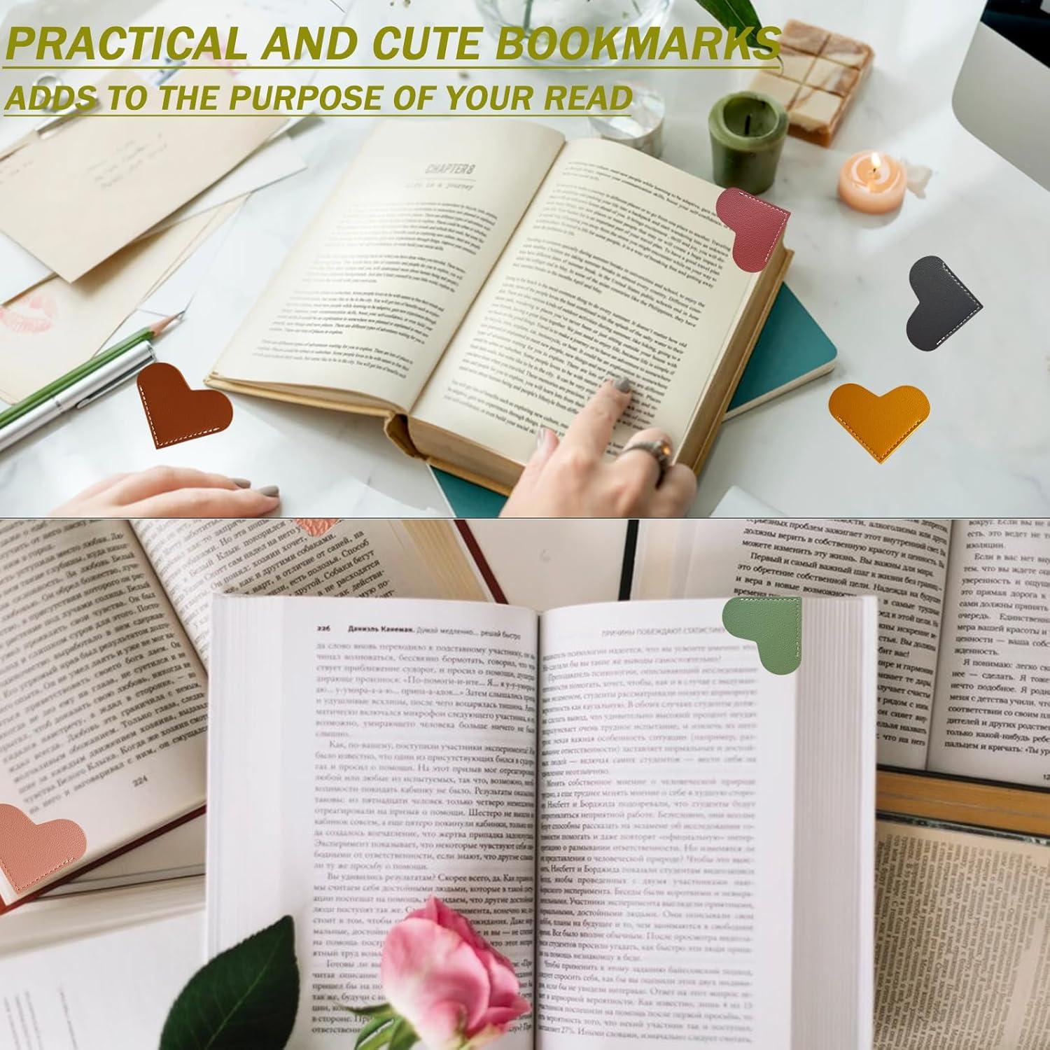 8 Marcadores de Corazón Tuuiimo + 1000 Etiquetas Adhesivas