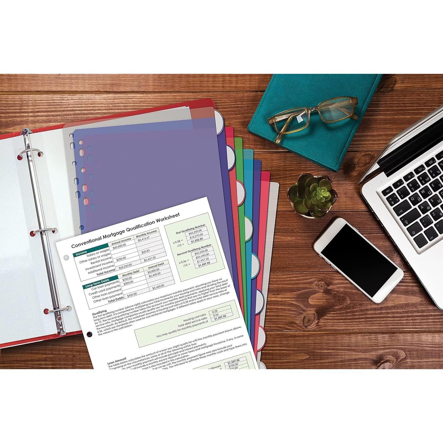 Divisores de Índice 8 Tab Mejo Productos Oficina 36 Conjuntos