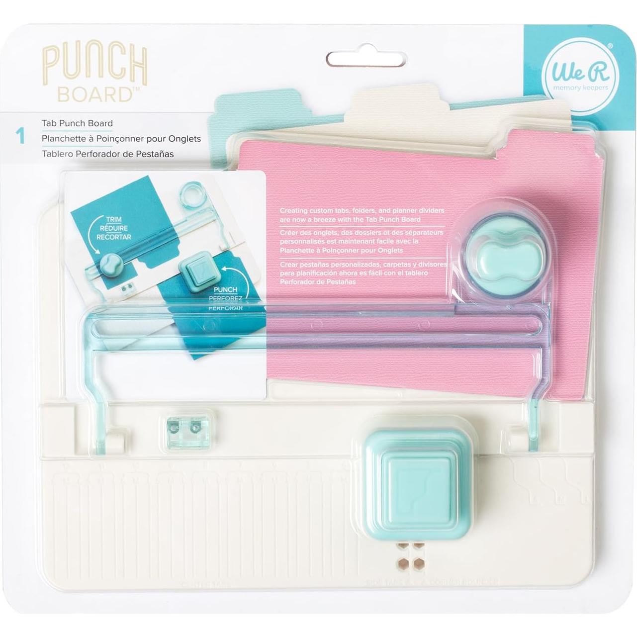 Tab Punch Board We R Memory Keepers - Herramienta de Scrapbooking
