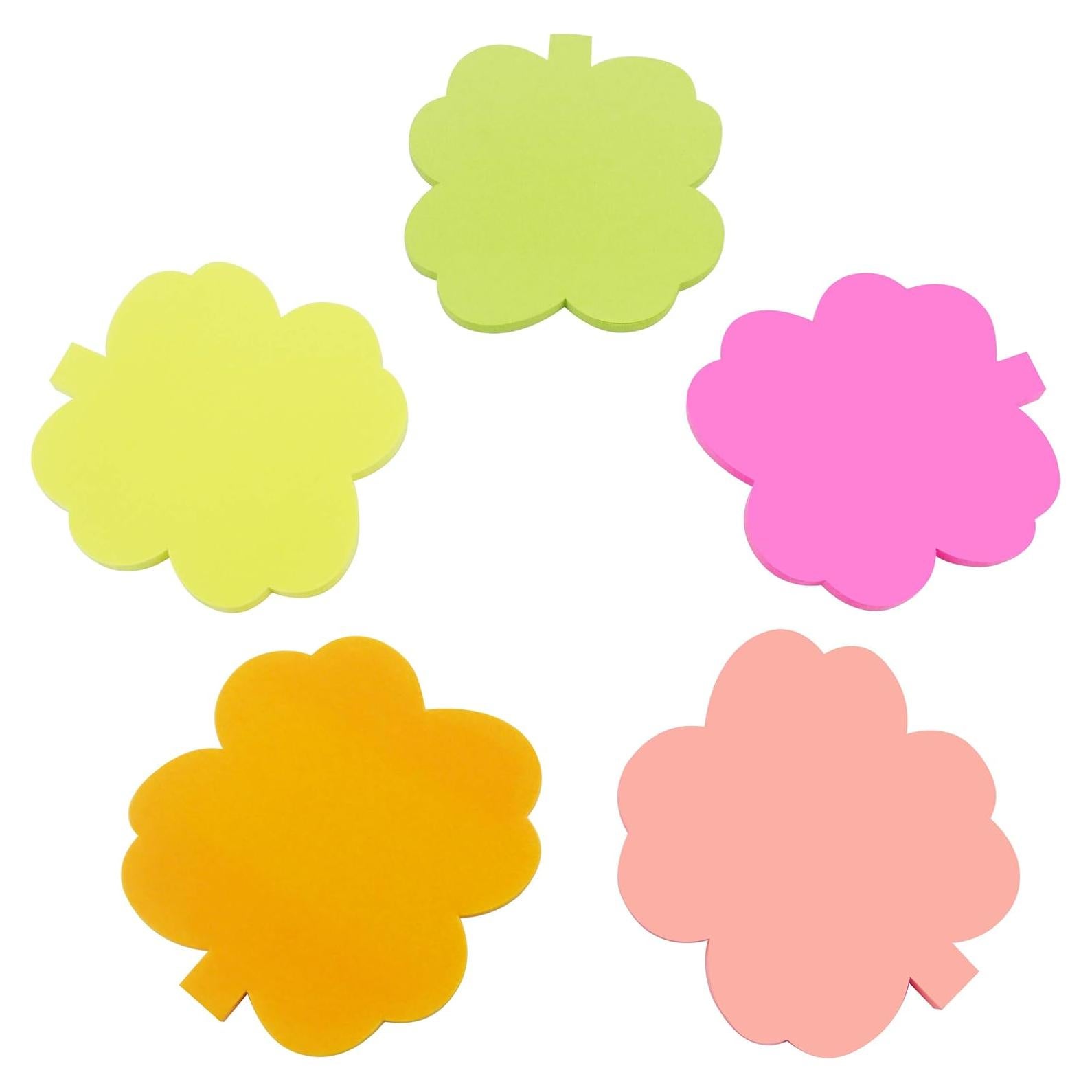 Notas Adhesivas 4A en Forma de Árbol 6.6x6.9cm Neón 200 Hojas