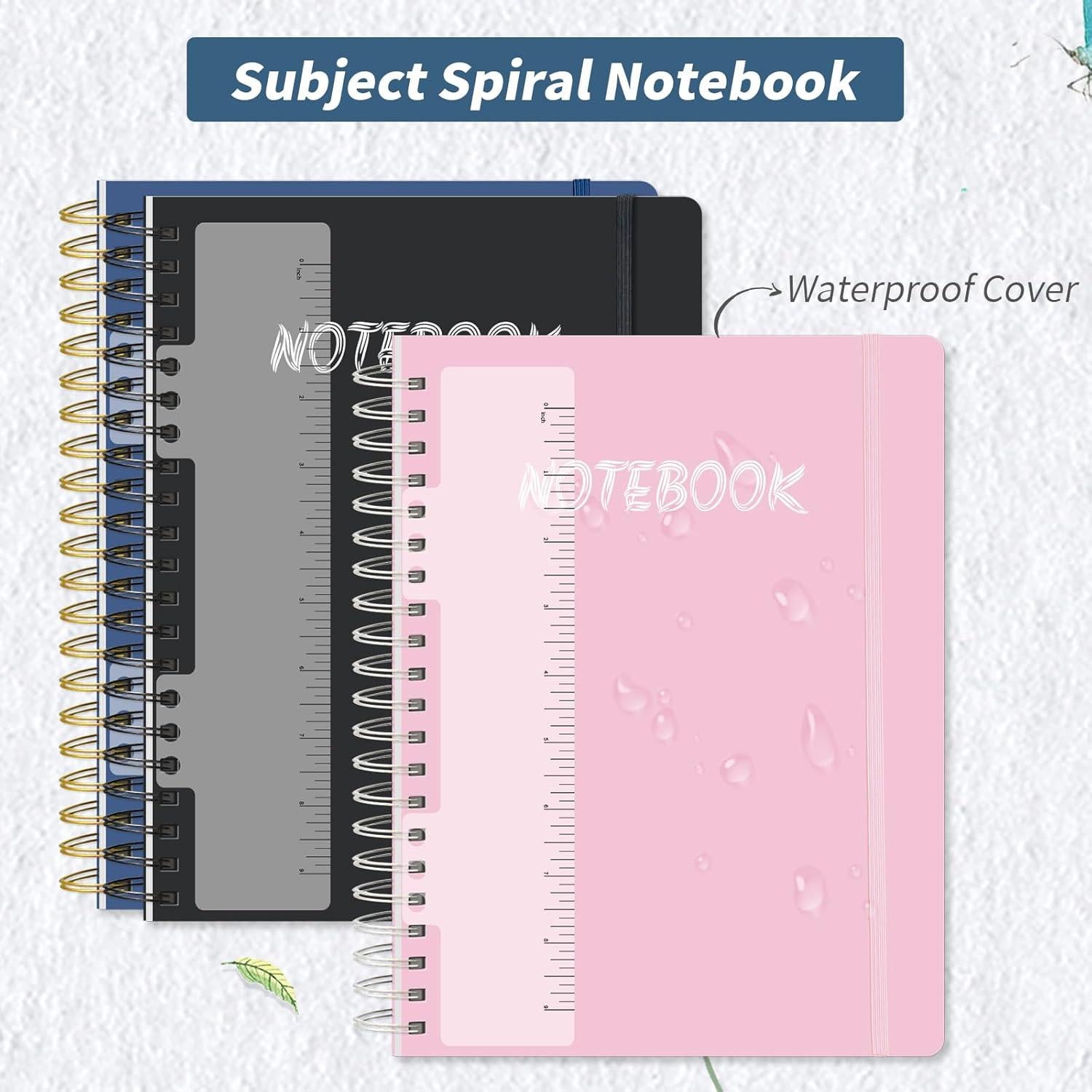 Cuaderno A4 Ouzoustate 5 Materias 300 Páginas Rayado Universitario