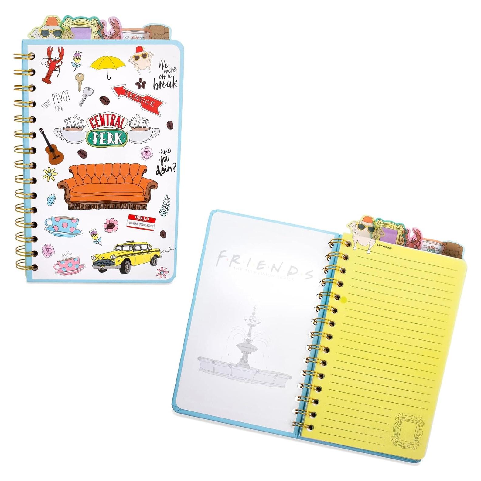 Cuaderno Espiral Friends Silver Buffalo 75 Páginas 12.7x20.3cm