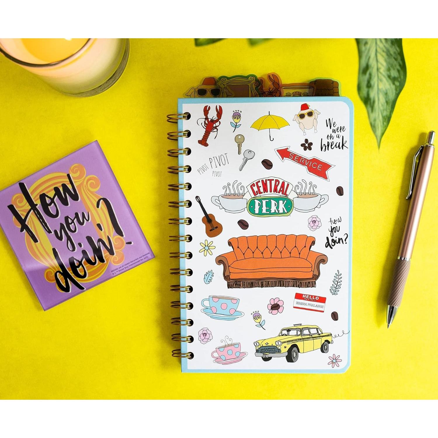 Cuaderno Espiral Friends Silver Buffalo 75 Páginas 12.7x20.3cm