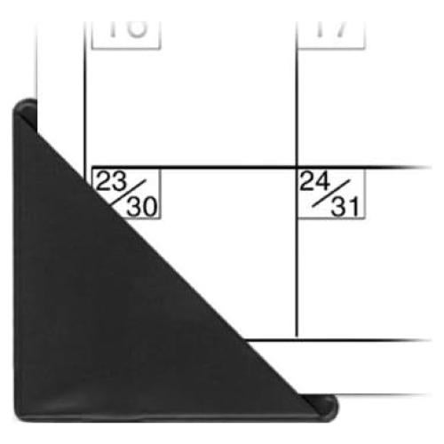 Esquinas de Calendario StoreSMART - Vinilo Negro - 100 Piezas
