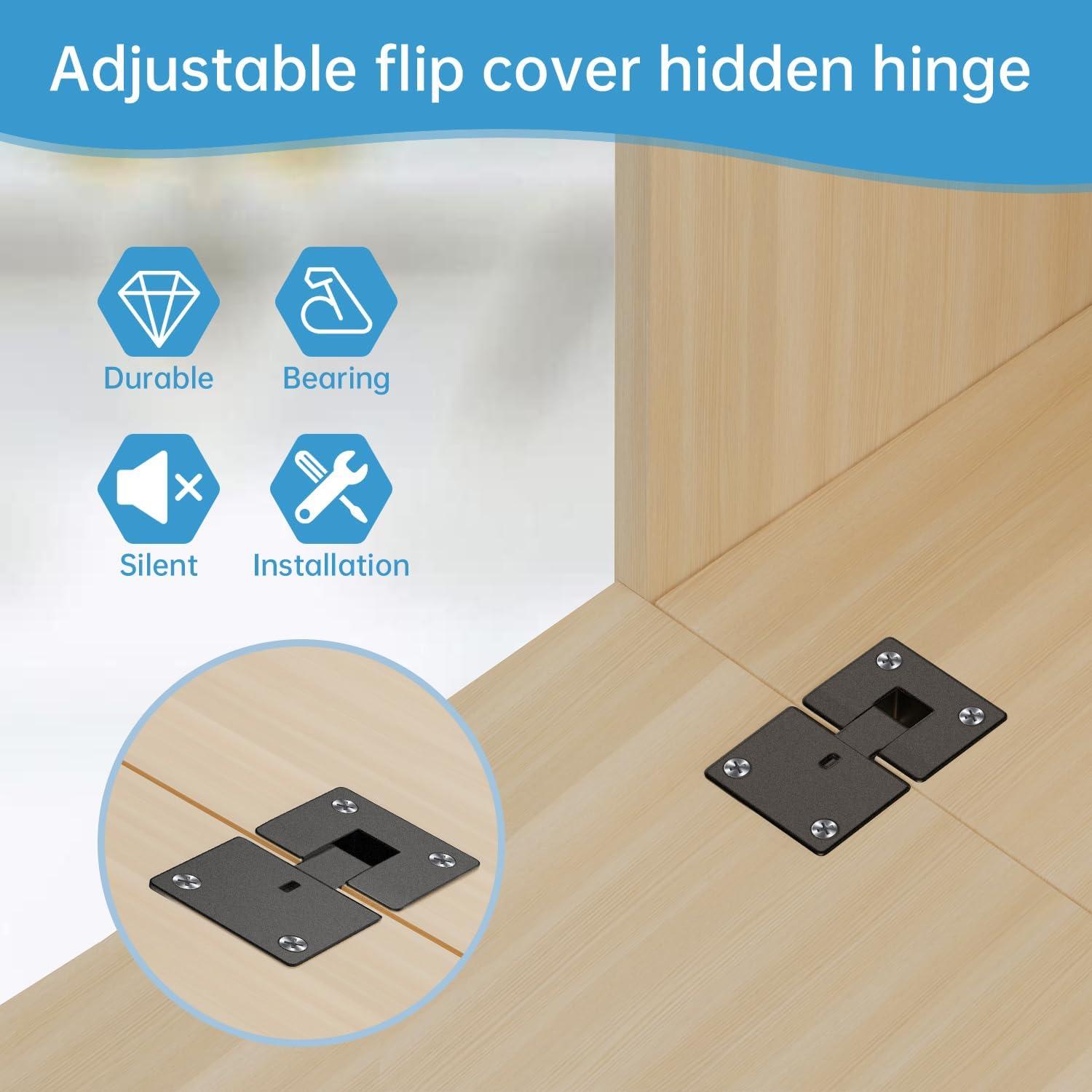 Bisagras Ocultas Ajustables ZFYOUNG 90 Grados 2 Piezas