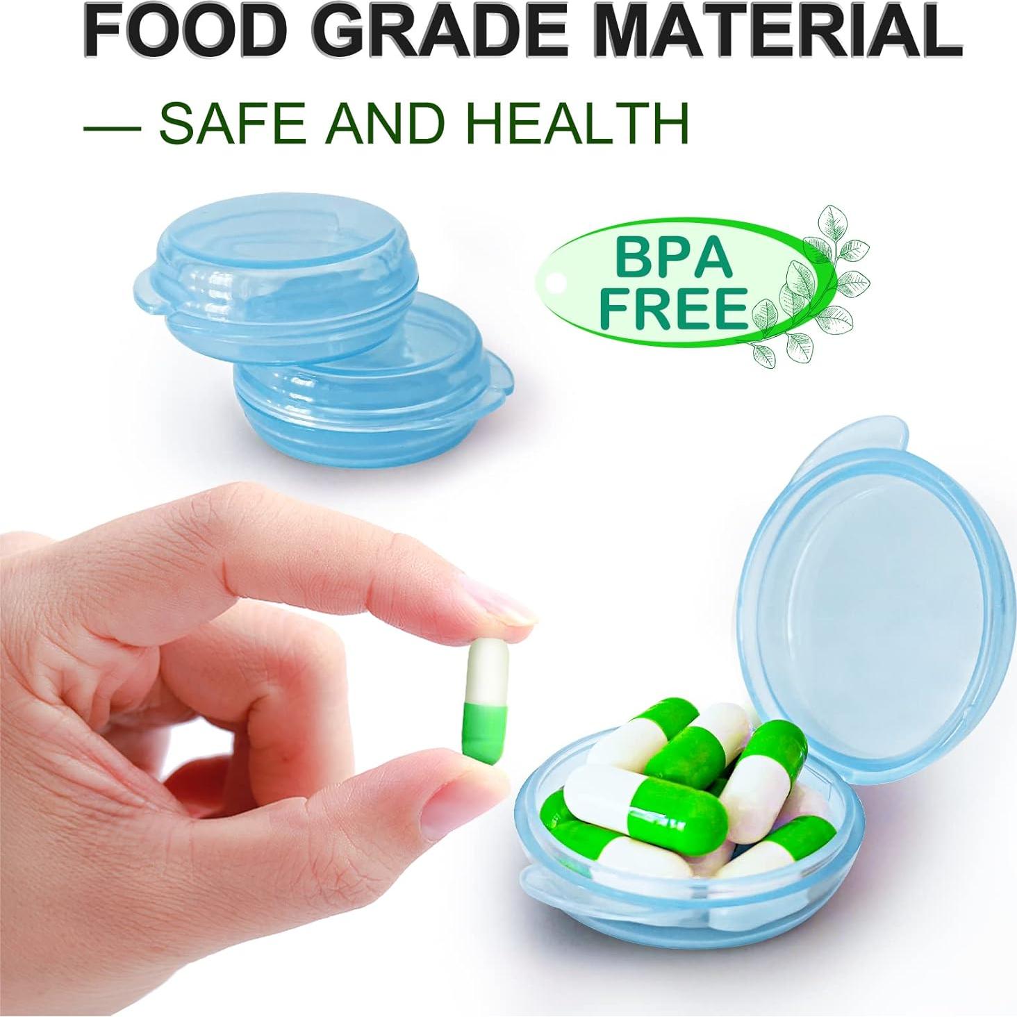 3 Piezas Organizador de Pastillas ZHENYU Azul Compacto