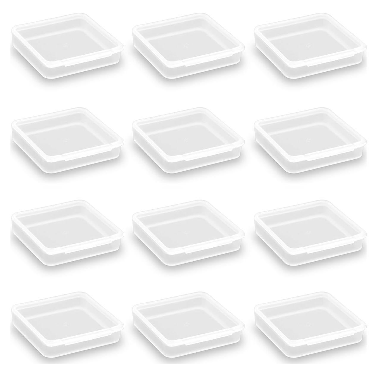 Caja Organizadora Cuadrada Transparente Farmer Mani - 12 Unidades